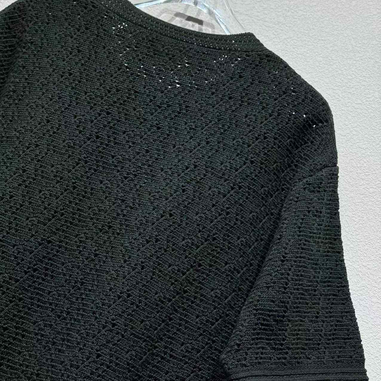 Bottega Veneta Men's Crochet Knit Tee - DesignerGu