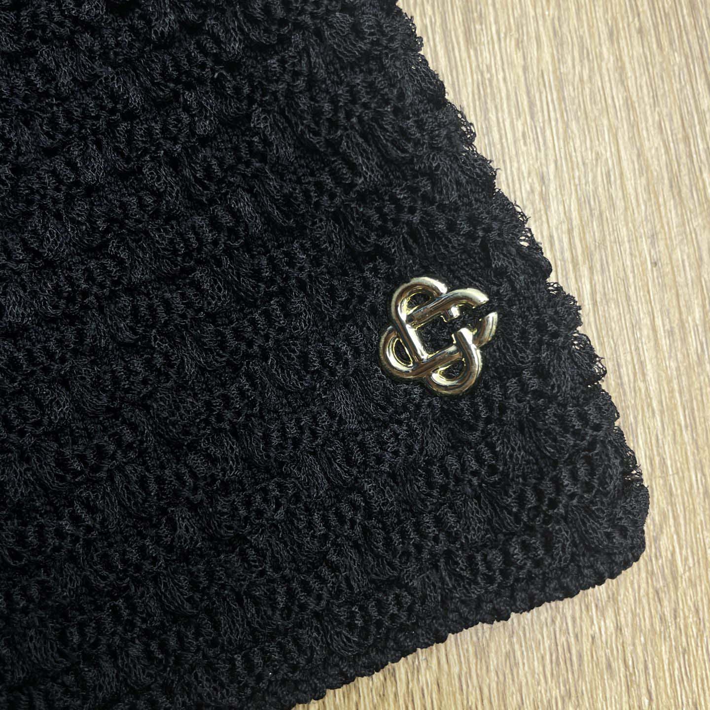 Casablanca Textured Cotton Drawstring Shorts   D0093 - DesignerGu