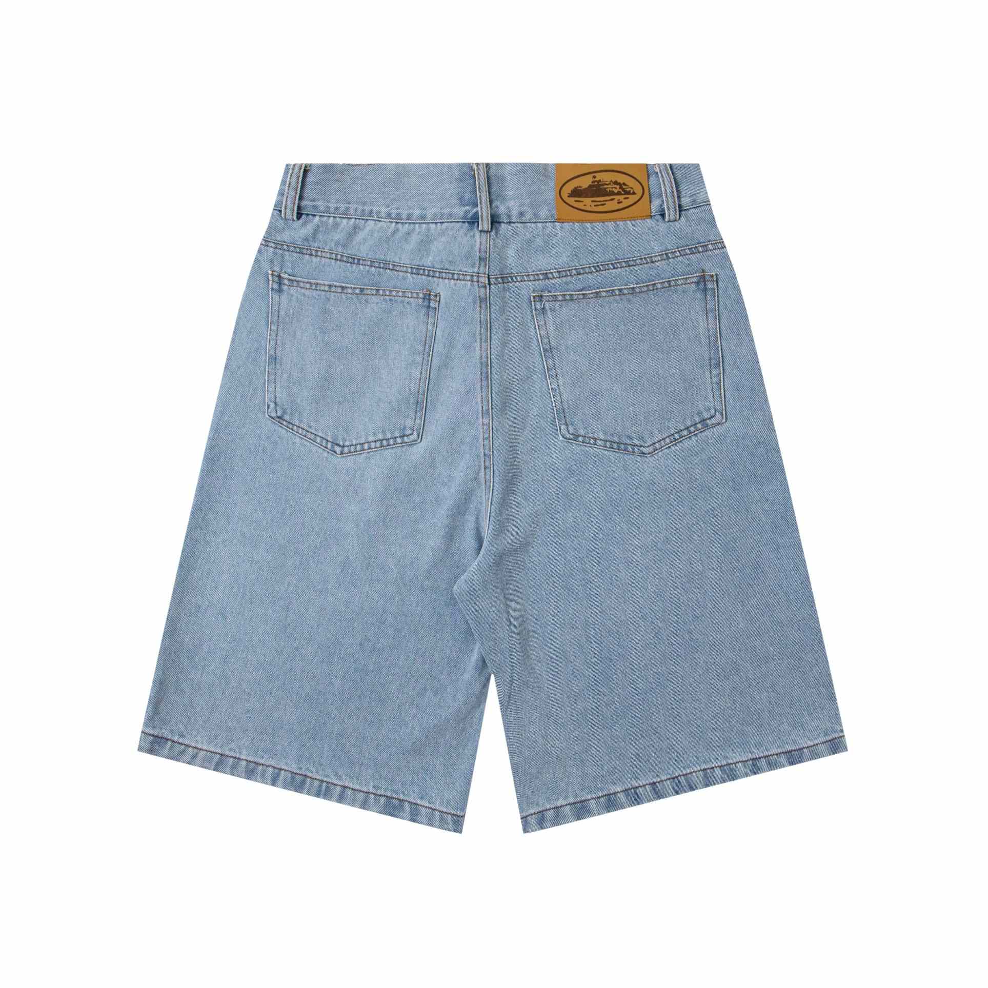 Corteiz Alcatraz Baggy Denim Shorts - DesignerGu