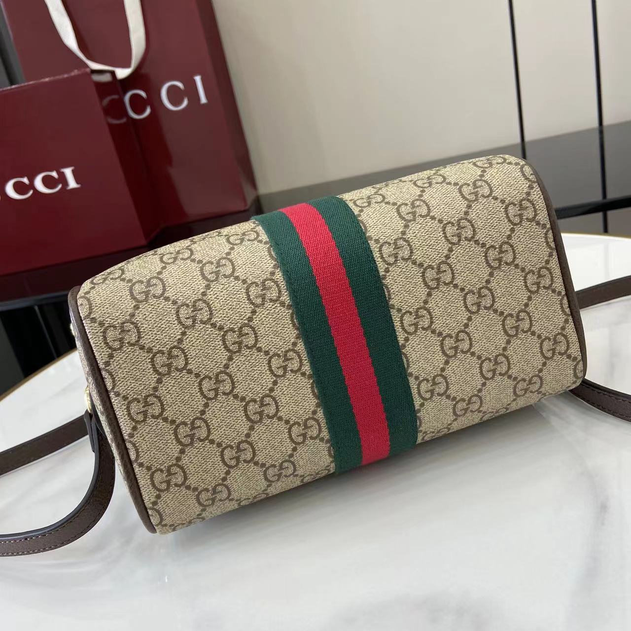 Gucci Ophidia small Boston Bag - DesignerGu