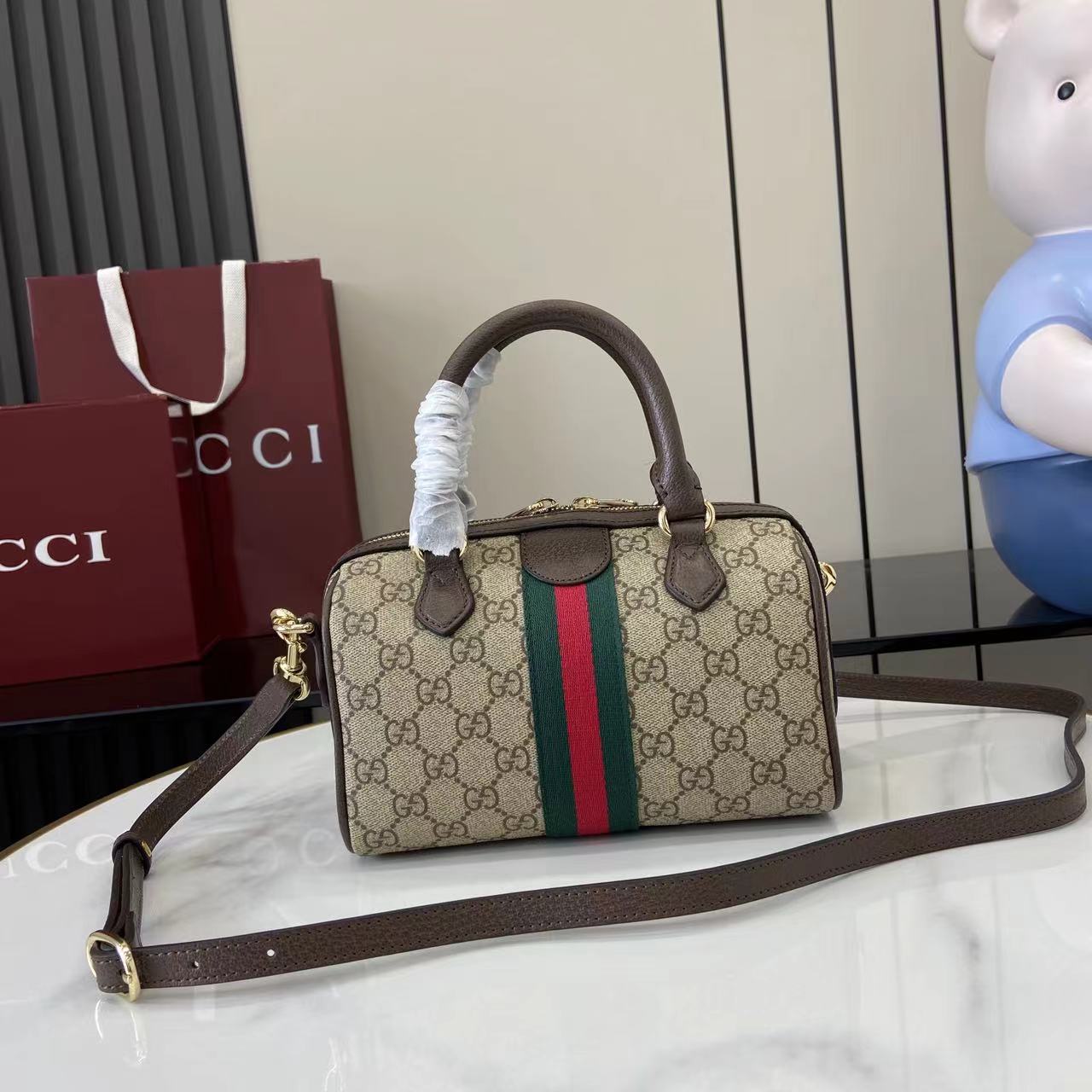 Gucci Ophidia small Boston Bag - DesignerGu