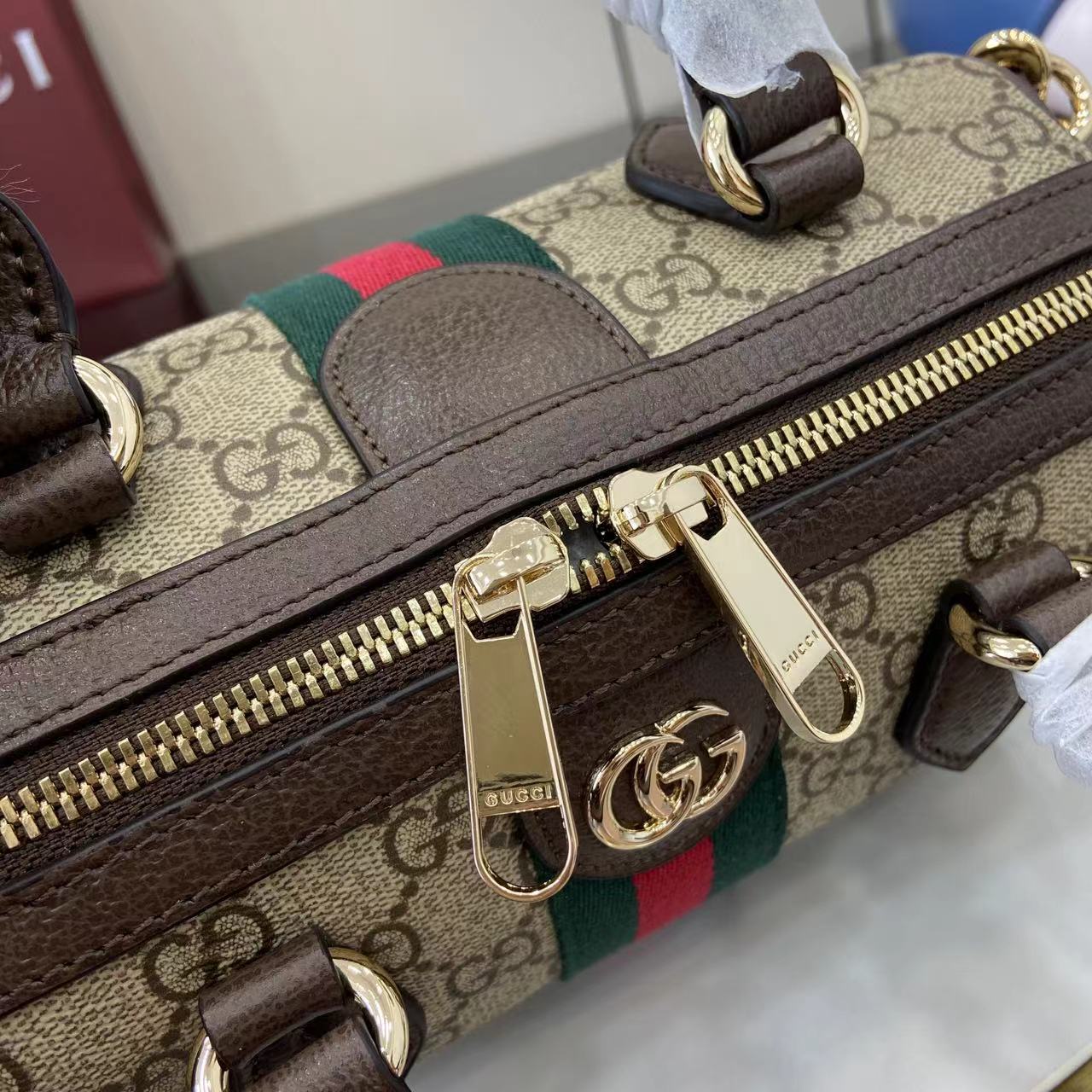 Gucci Ophidia small Boston Bag - DesignerGu