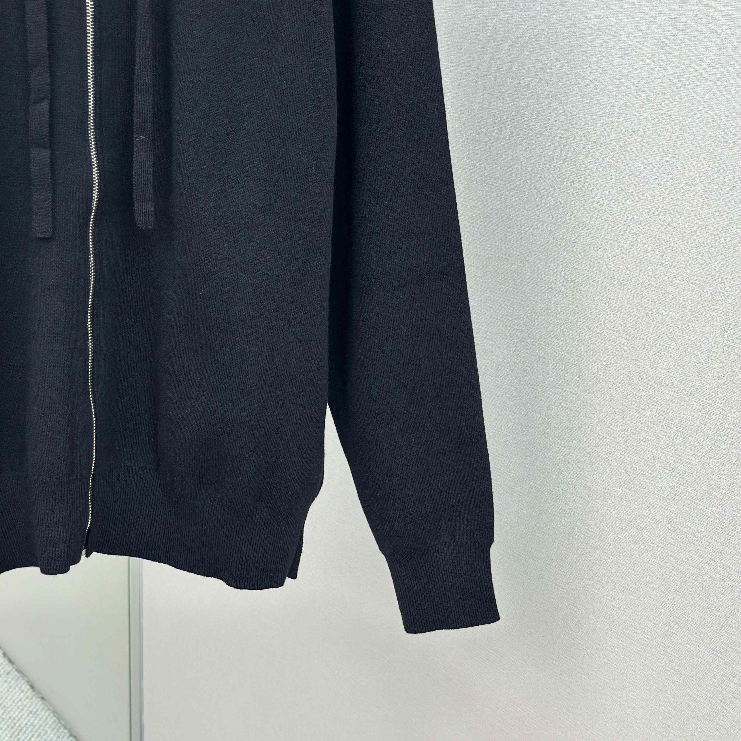 Loewe Anagram Zip-up Hoodie In Wool - DesignerGu