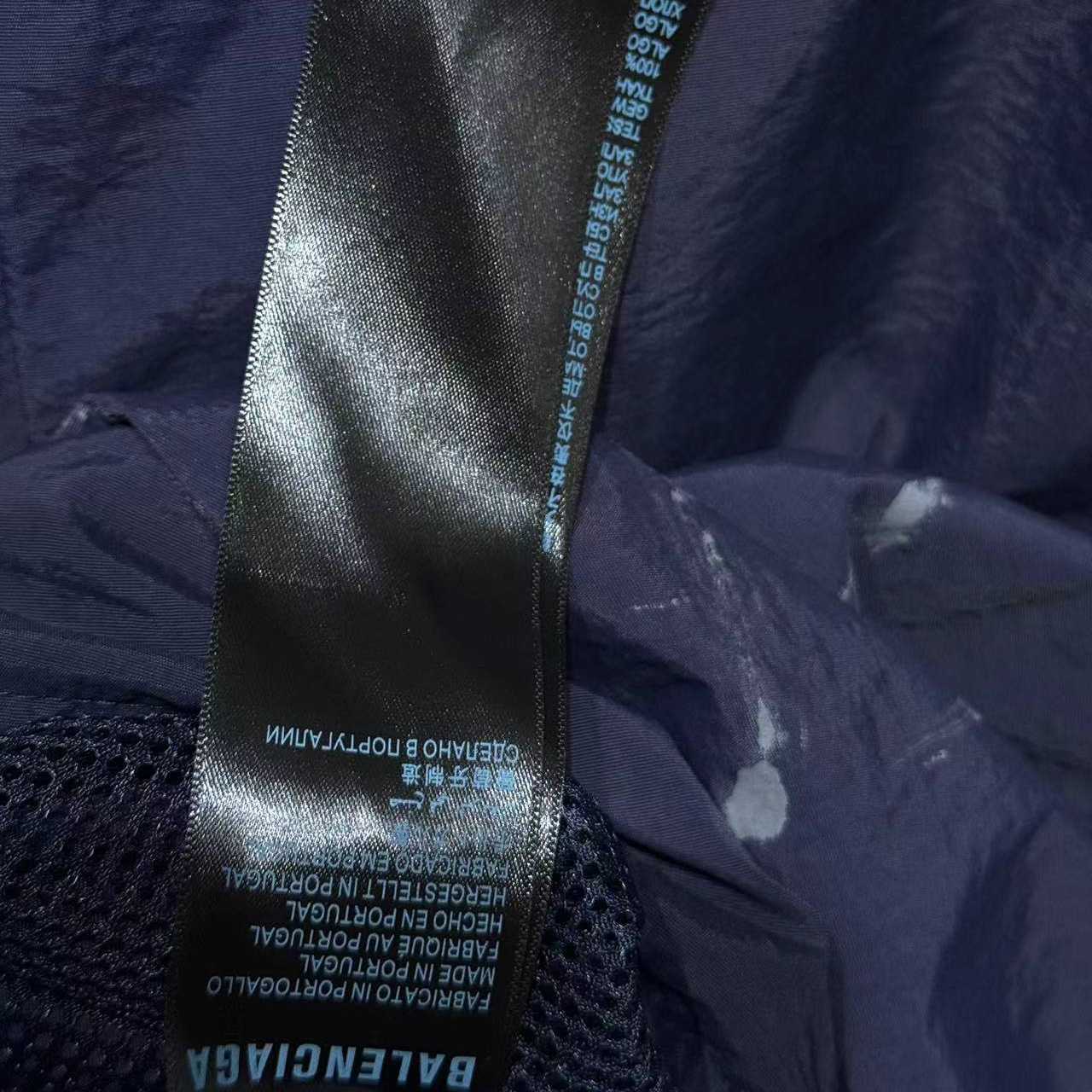 Balenciaga Painter Tracksuit Jacket In Navy Techno Poplin - DesignerGu