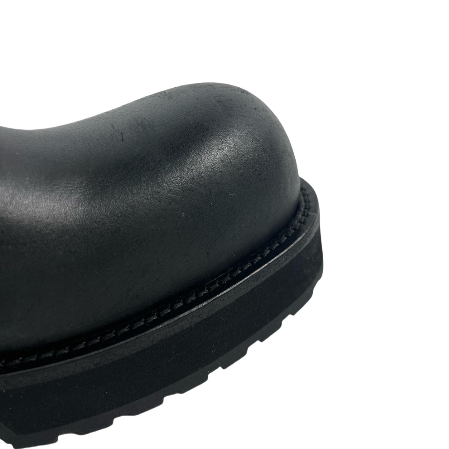 Balenciaga Venom High Boot In Black Calfskin - DesignerGu