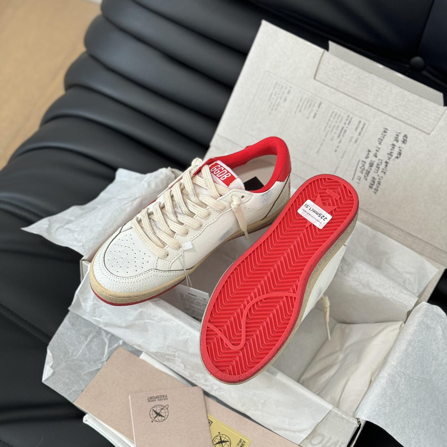 Golden Goose Ball Star 'White Red'  - DesignerGu