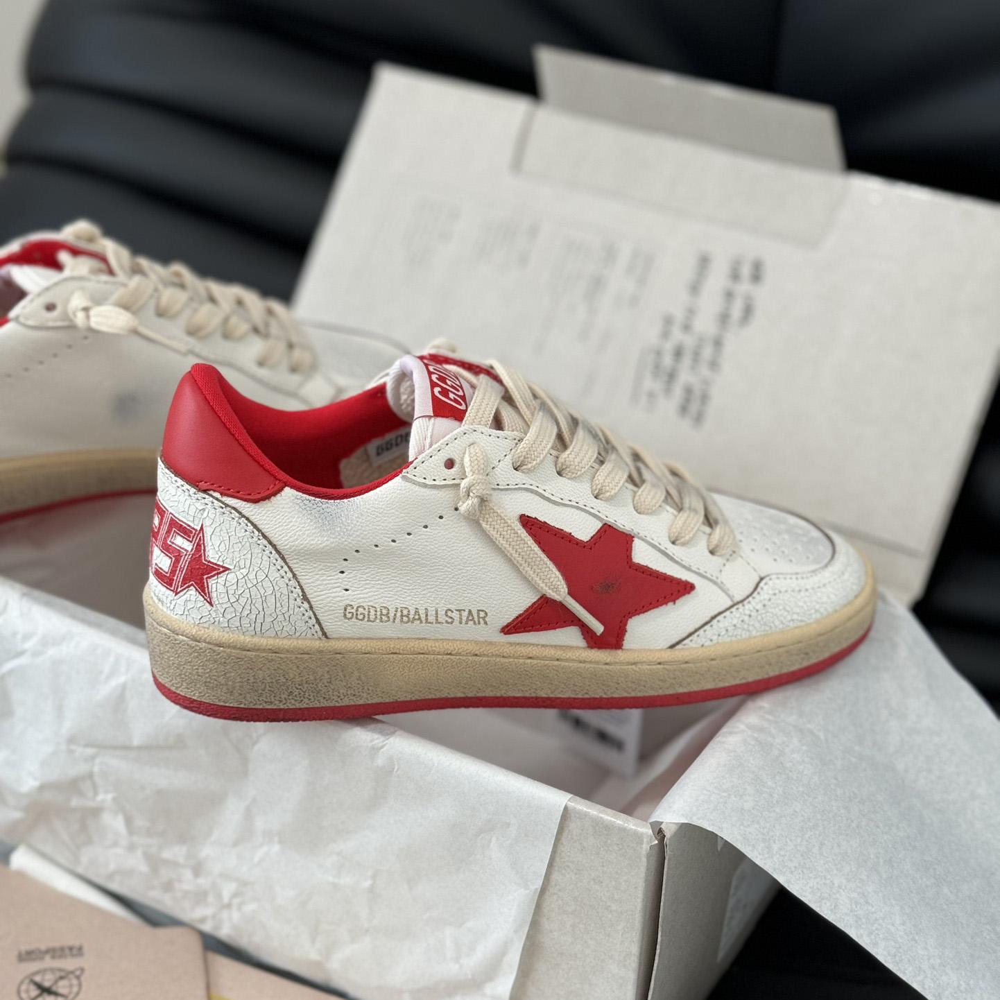 Golden Goose Ball Star 'White Red'  - DesignerGu