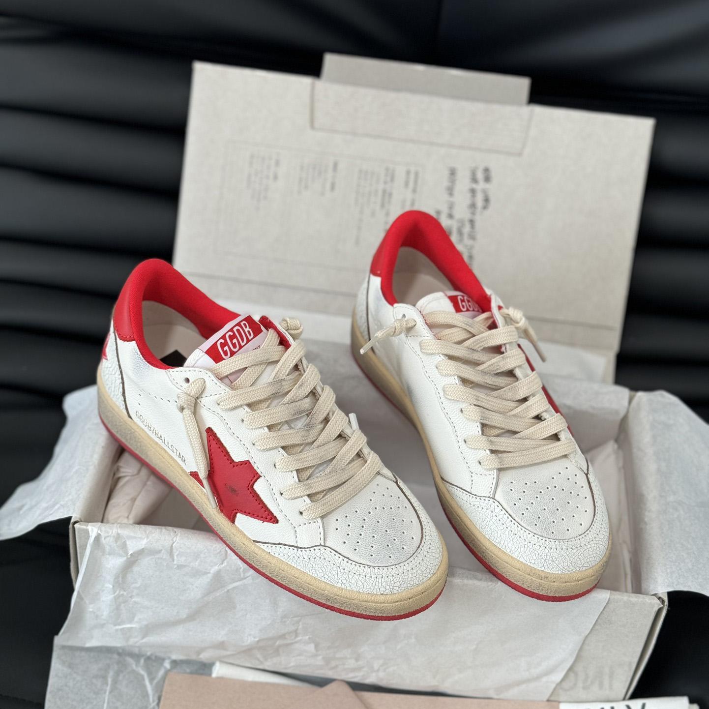 Golden Goose Ball Star 'White Red'  - DesignerGu