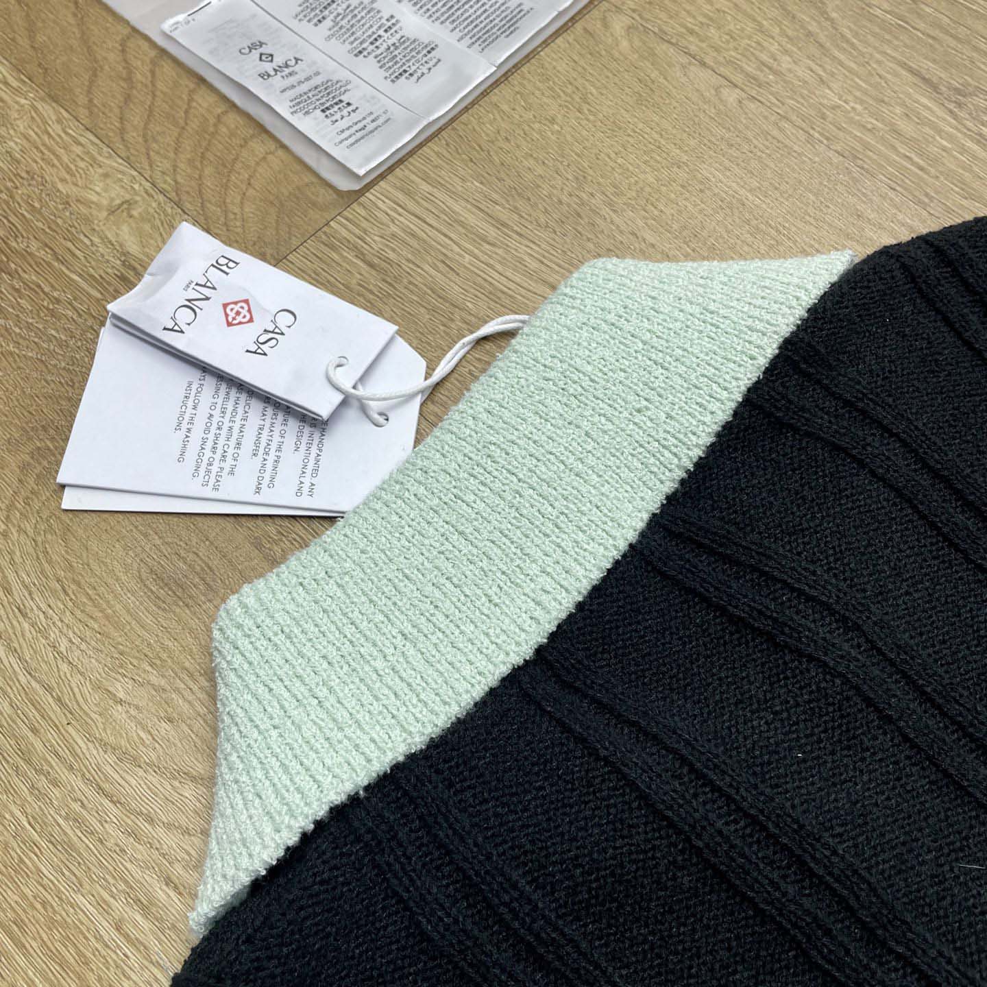 Casablanca Boucle Long Sleeve Polo Shirt     D0101 - DesignerGu