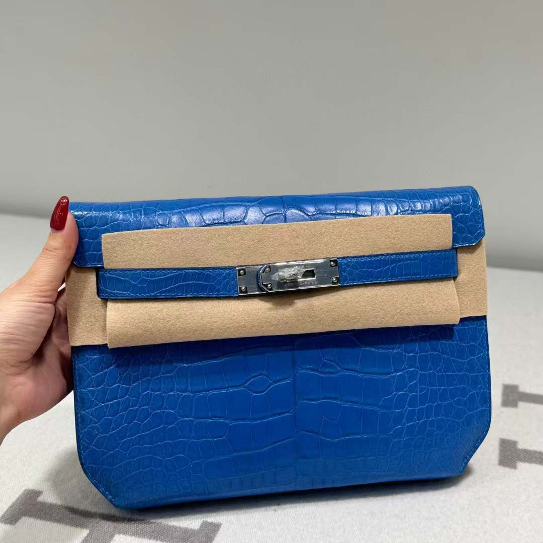 Hermes Kelly Depeche Malachite 25cm - DesignerGu