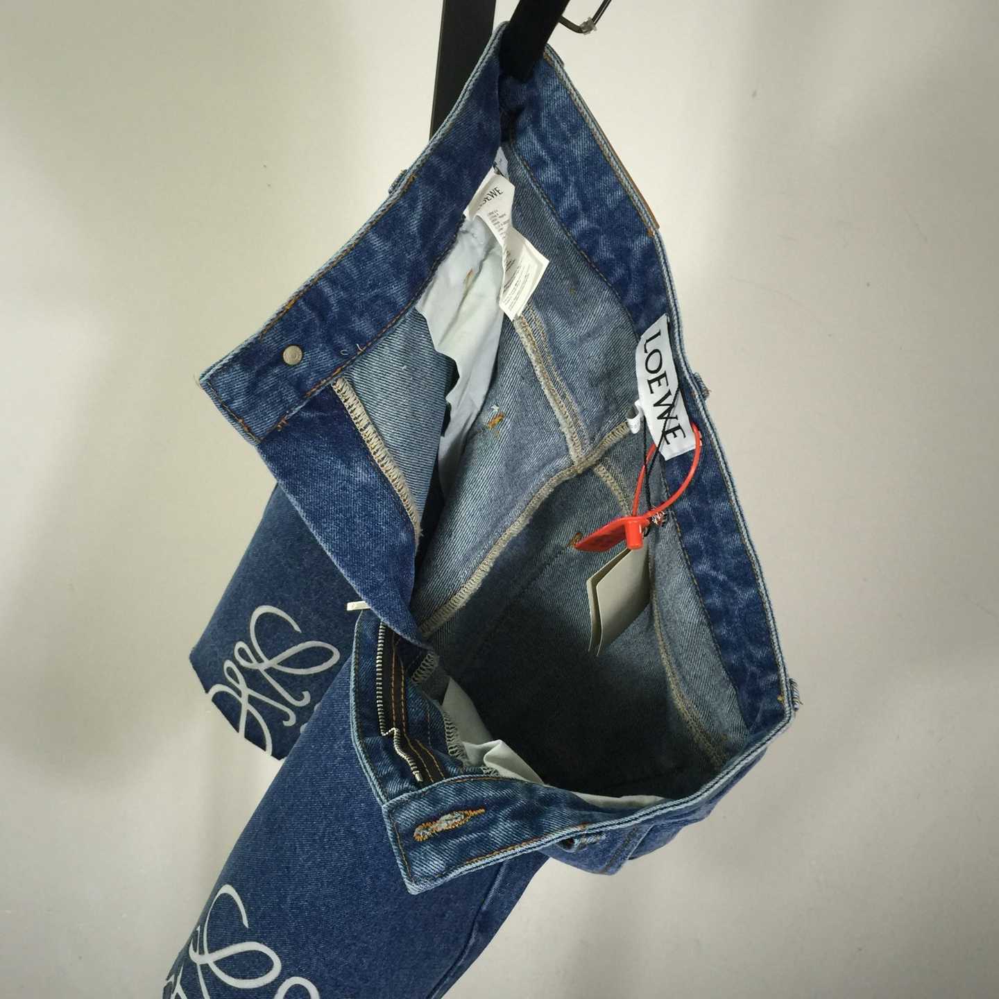 Loewe Anagram Shorts In Denim - DesignerGu