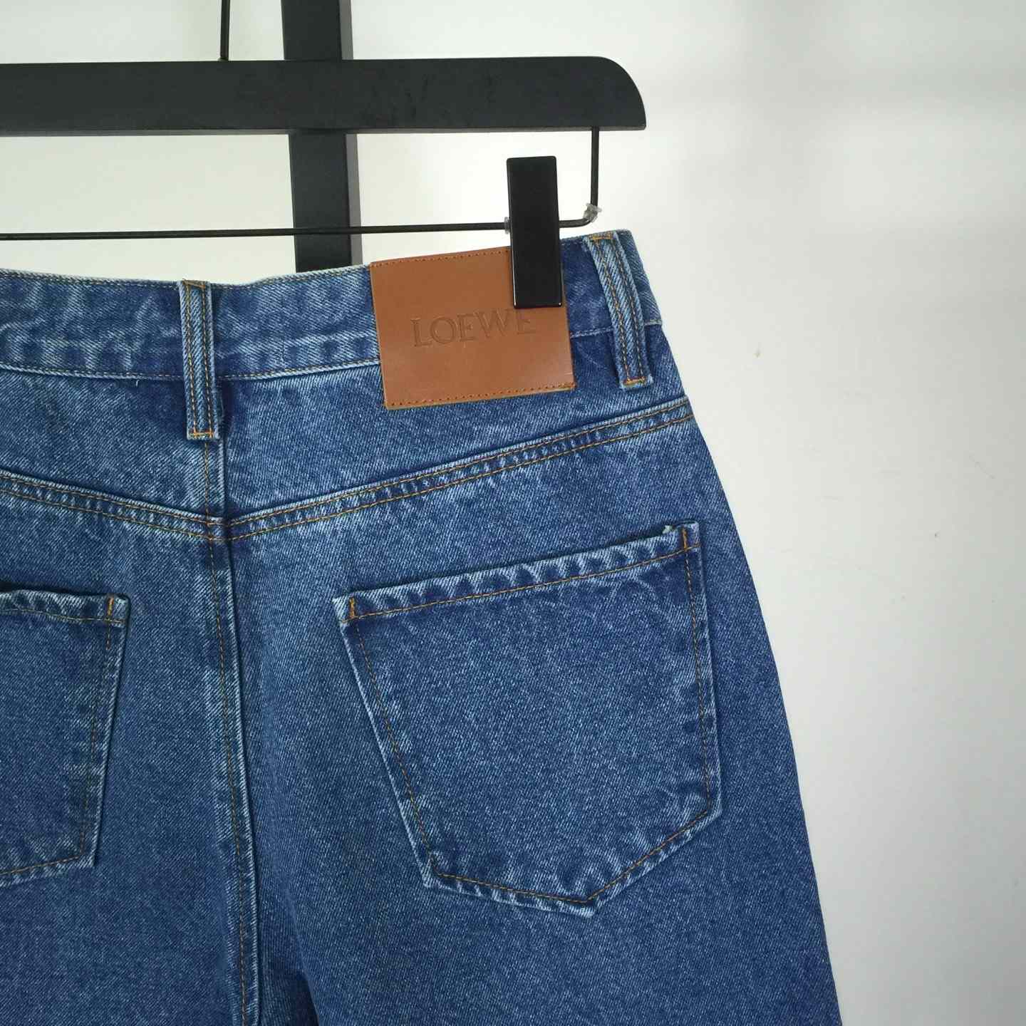 Loewe Anagram Shorts In Denim - DesignerGu