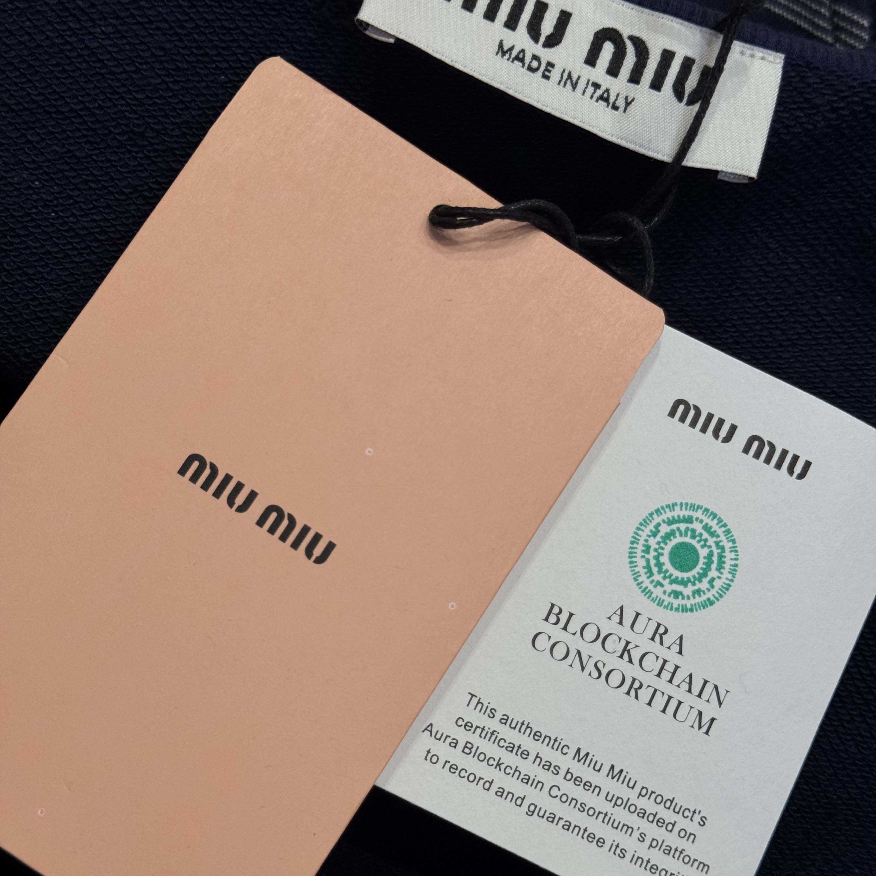 Miu Miu Striped ZIp-Up Polo Shirt - DesignerGu