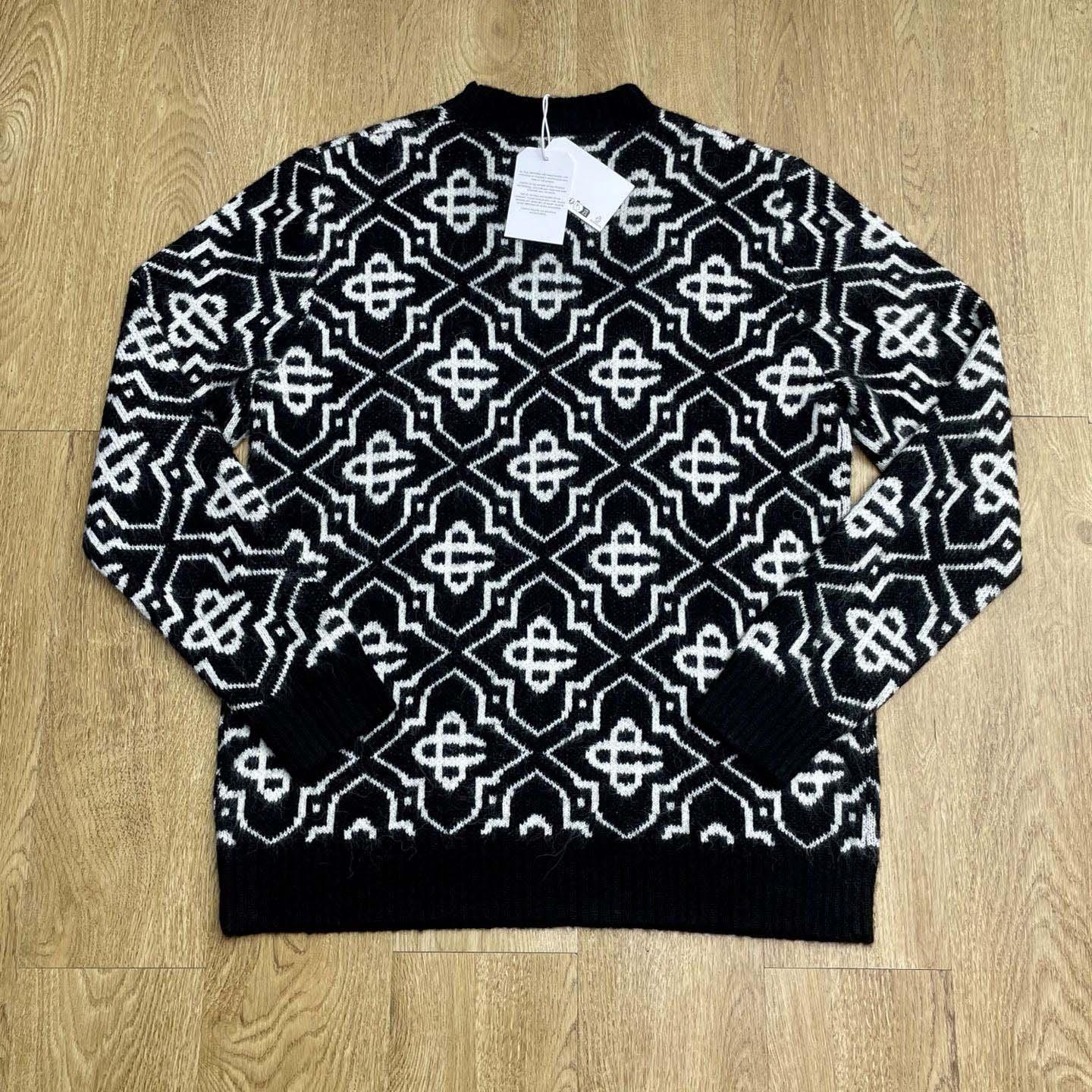 Casablanca Monogram-pattern Knitted Sweater - DesignerGu