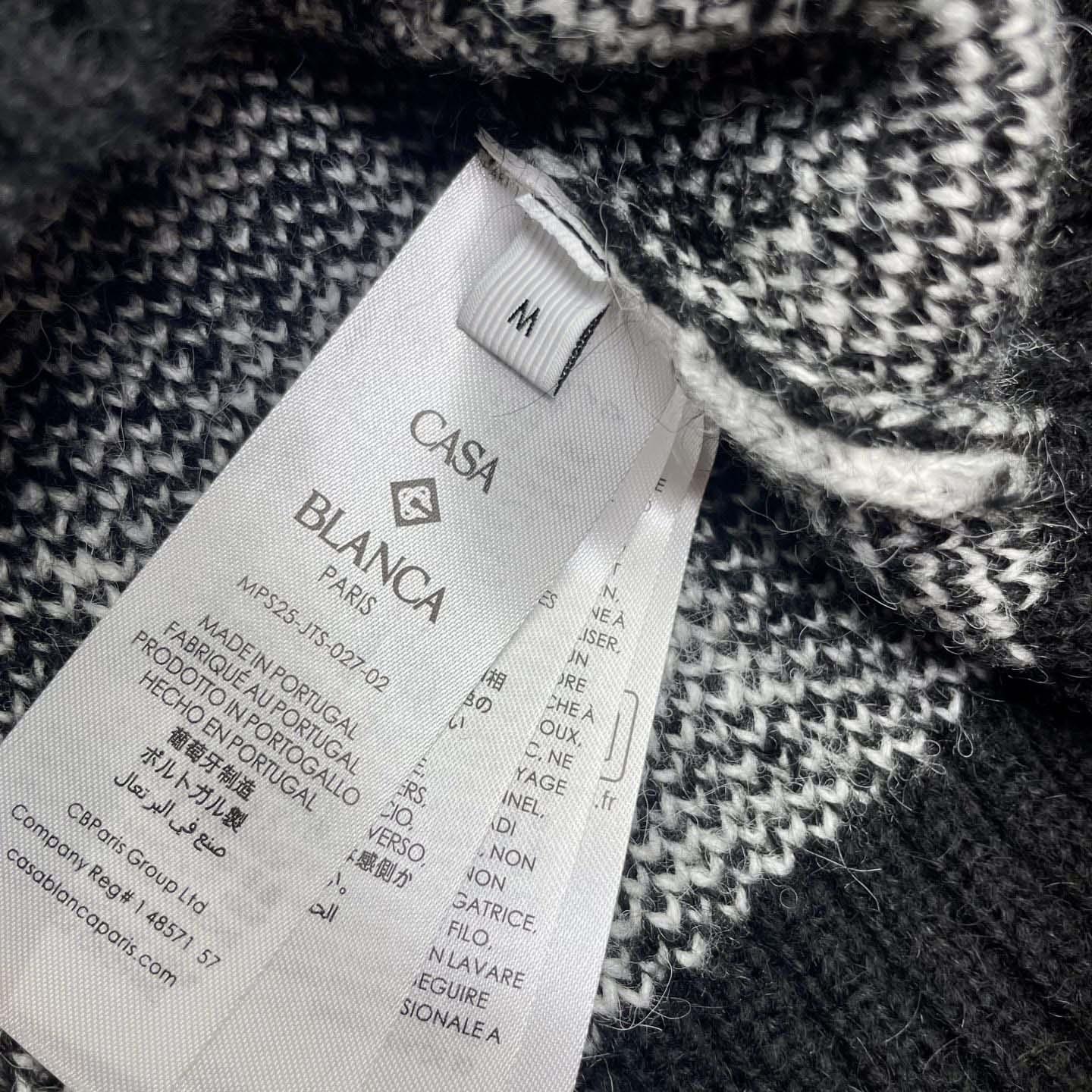 Casablanca Monogram-pattern Knitted Sweater - DesignerGu