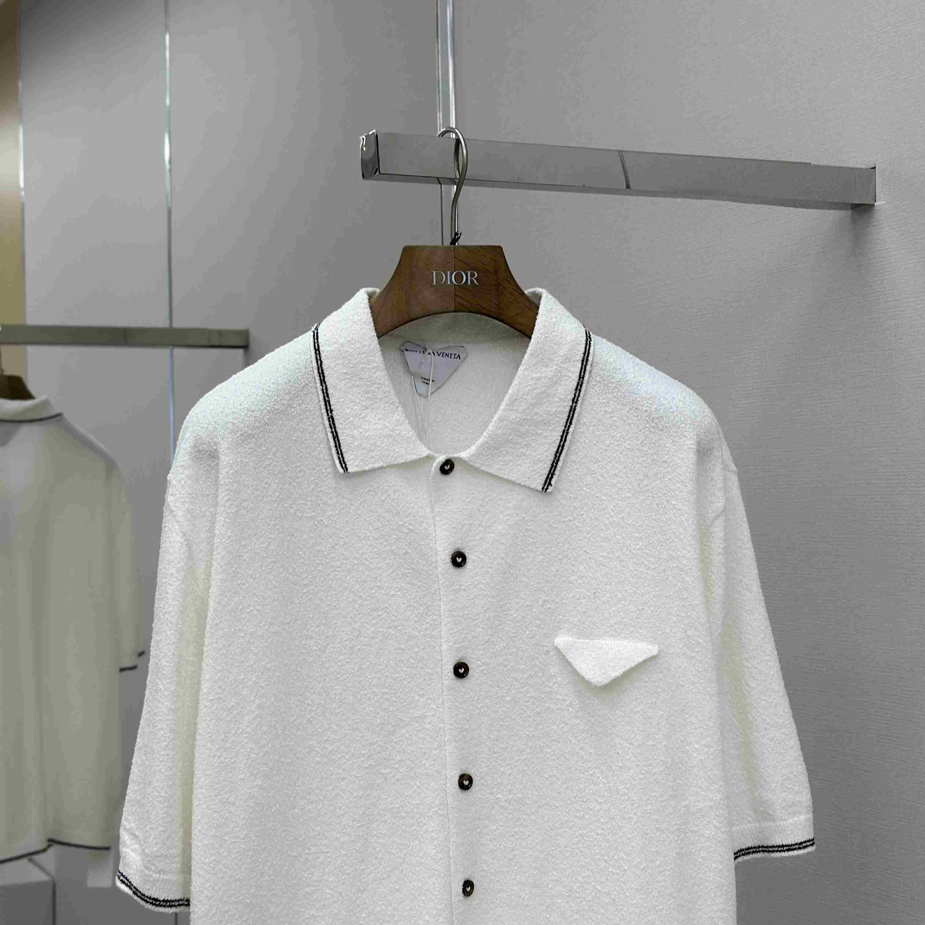 Bottega Veneta Cotton Bouclé Shirt - DesignerGu