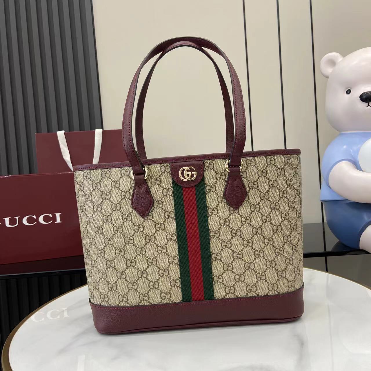 Gucci Ophidia Medium Tote Bag - DesignerGu