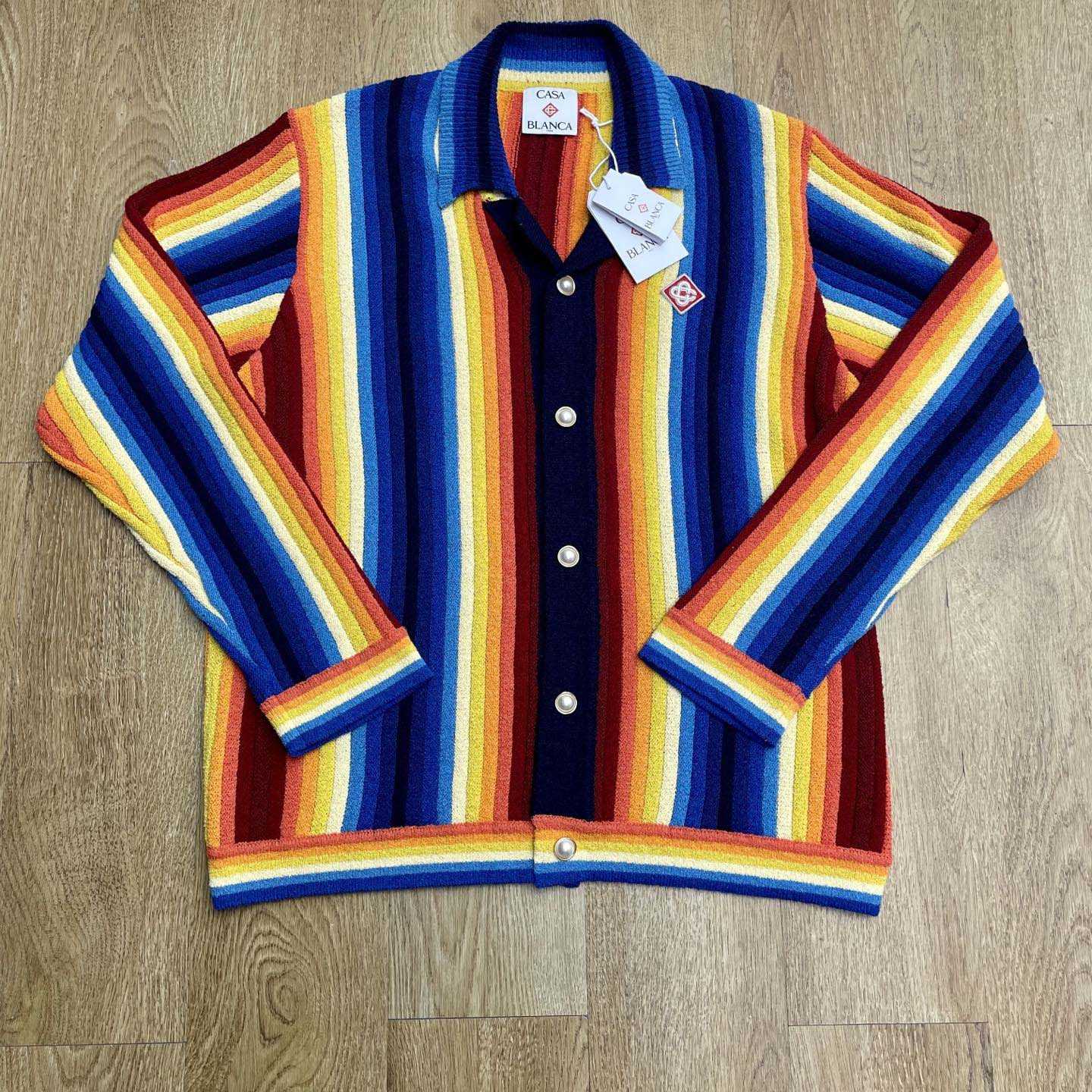 Casablanca Gradient Stripe Towelling Jacket - DesignerGu