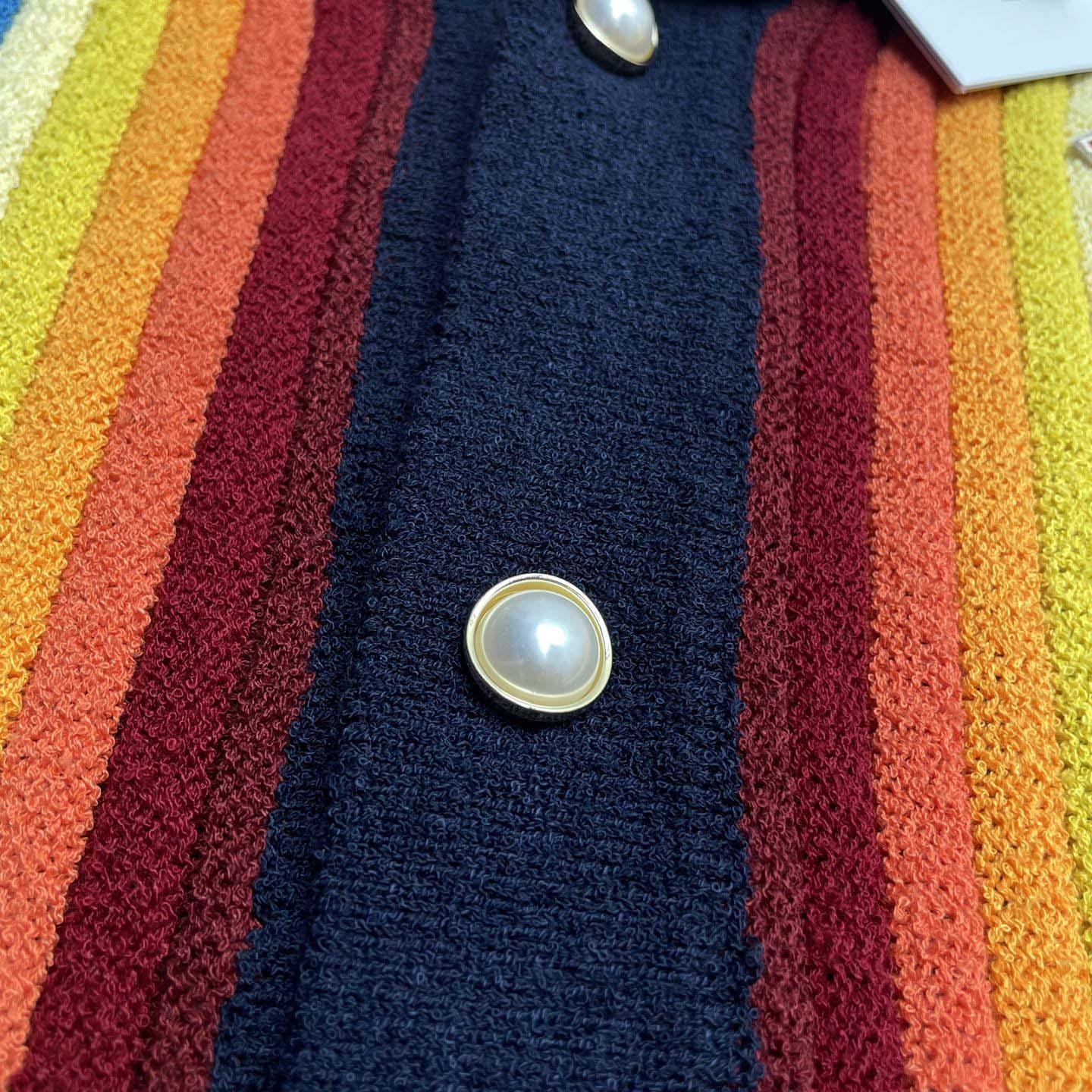 Casablanca Gradient Stripe Towelling Jacket - DesignerGu