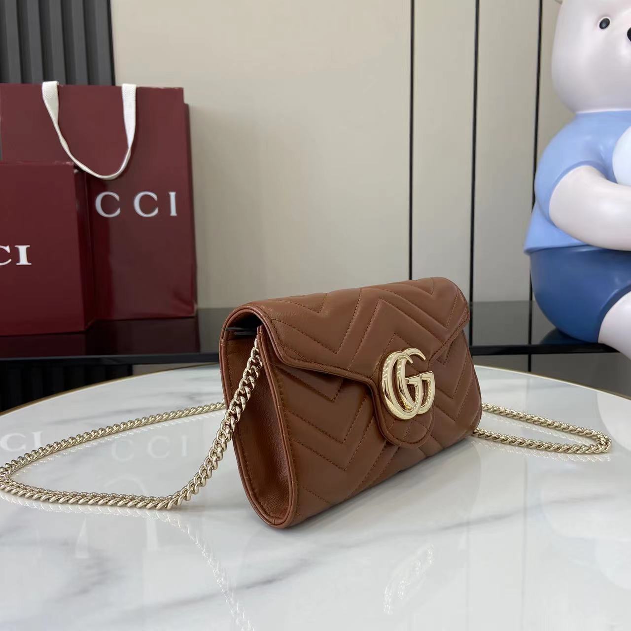 Gucci GG Marmont Wallet On Chain - DesignerGu