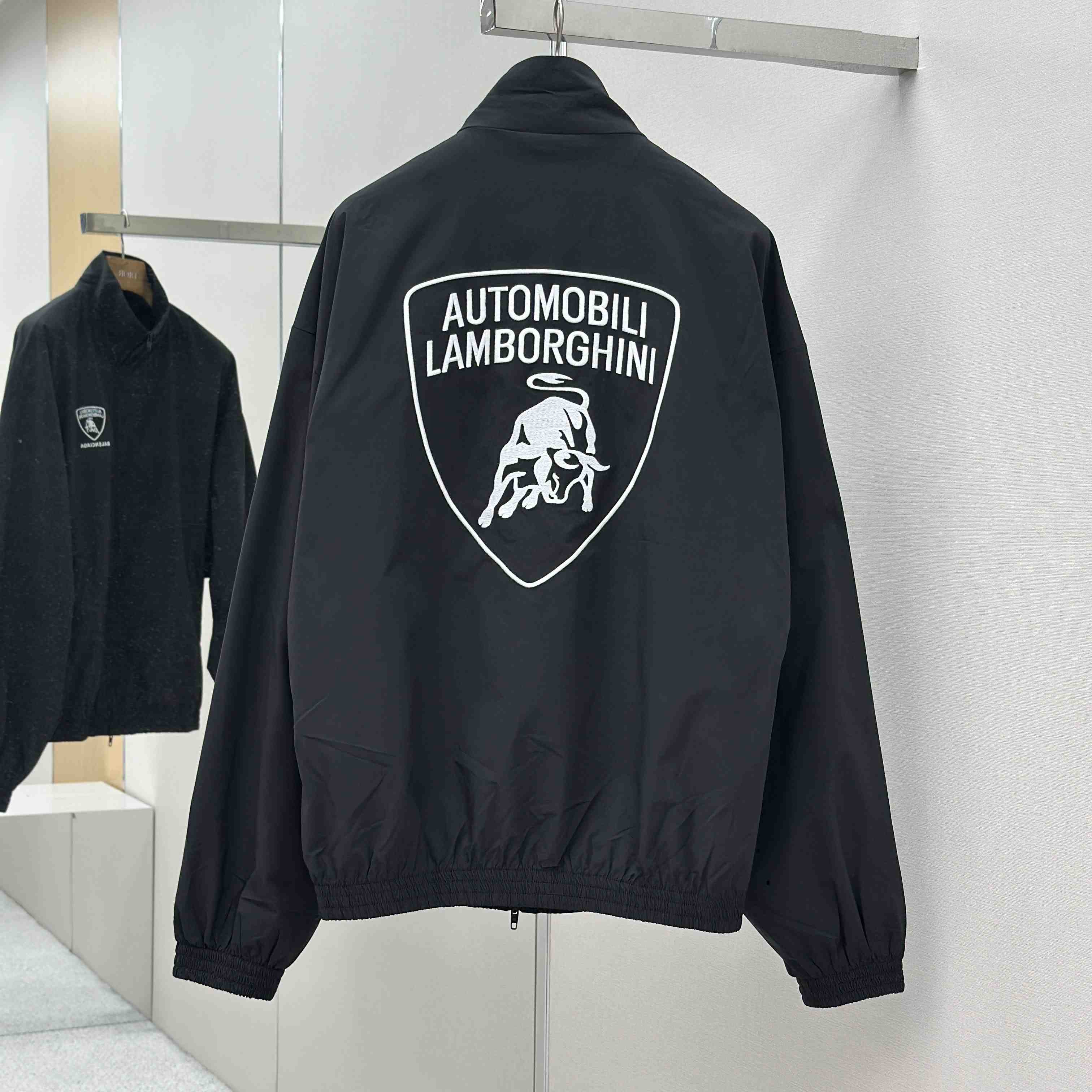 Balenciaga x Automobili Lamborghini Logo-embroidered Track Jacket - DesignerGu