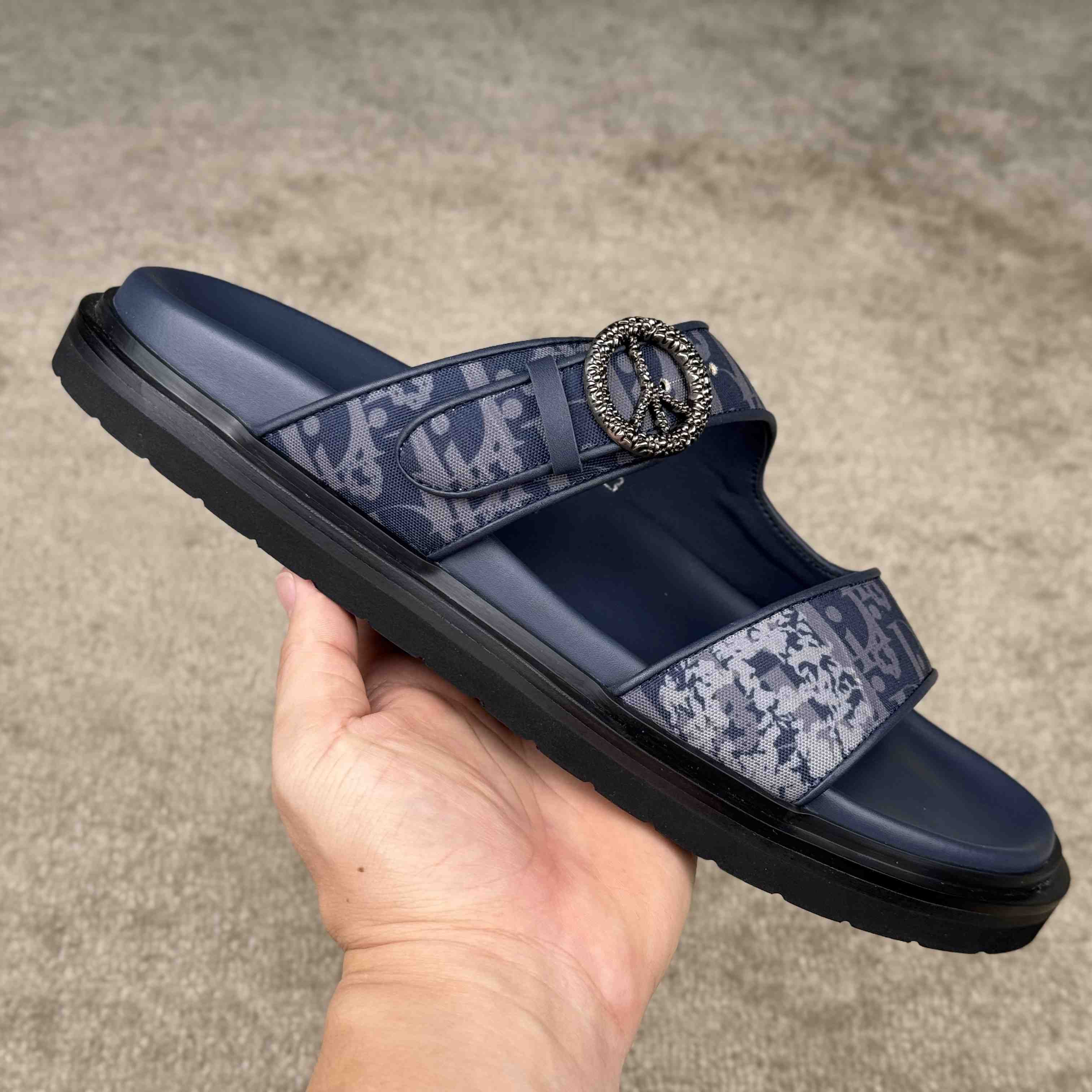 Denim Tears x Dior Aqua Sandal 'Dior Tears - Peace Sign' - DesignerGu