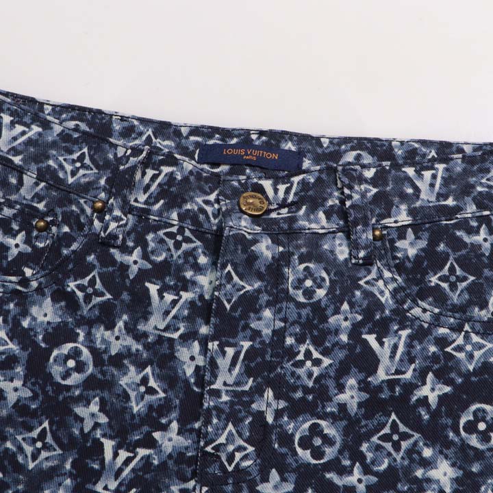 Louis Vuitton Monogram Denim Pants - DesignerGu