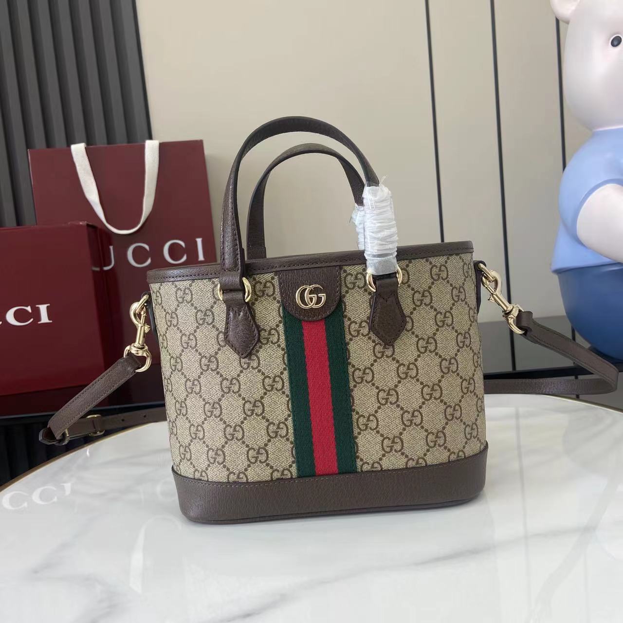 Gucci Ophidia Small Tote Bag - DesignerGu