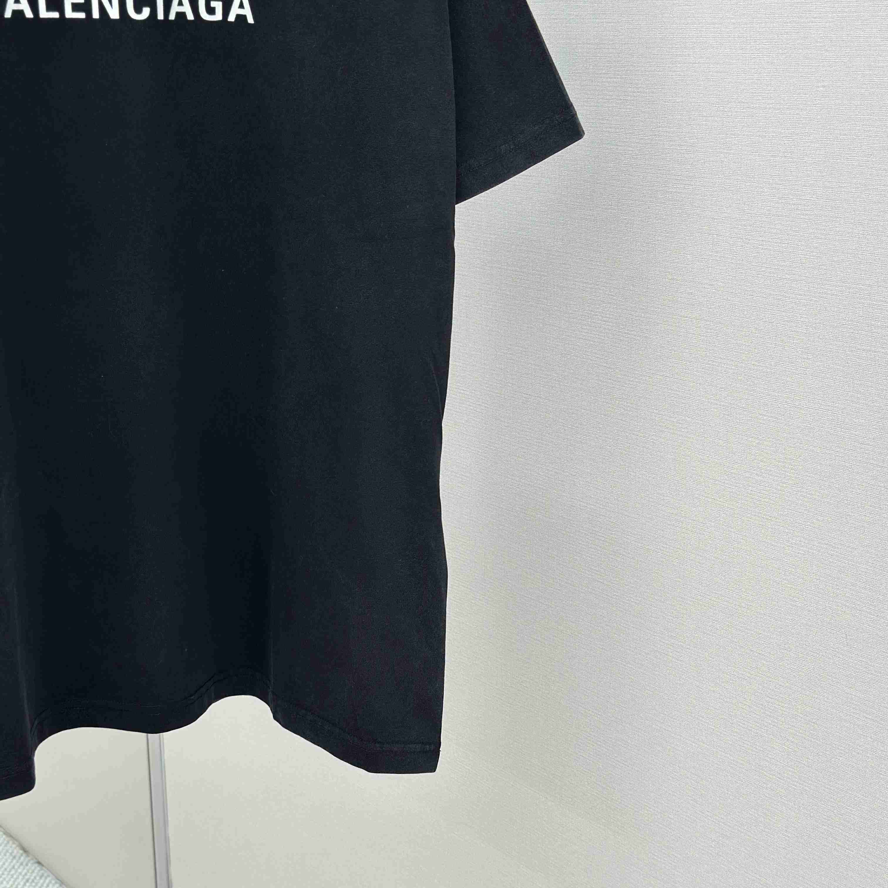 Balenciaga I PUMA Oversized T-Shirt in faded washed black dry jersey - DesignerGu