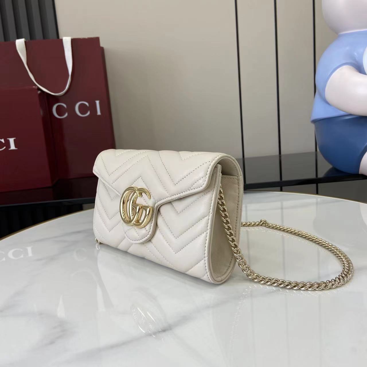 Gucci GG Marmont Wallet On Chain - DesignerGu