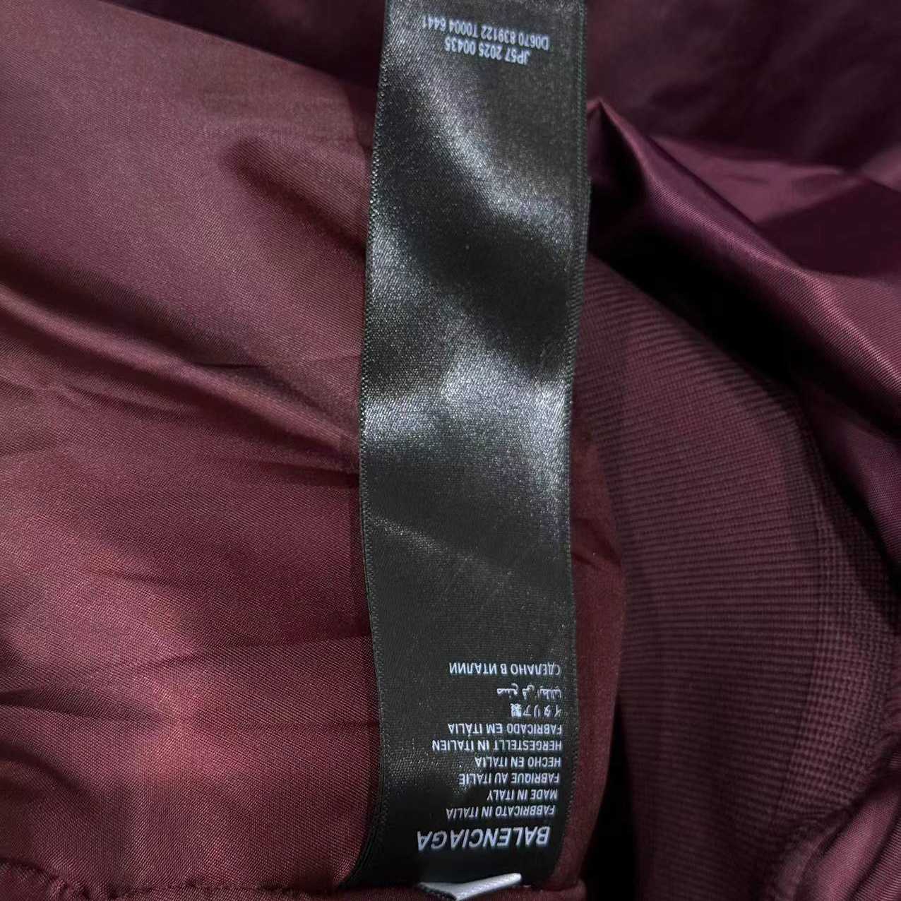 Balenciaga Bomber Jacket Large Fit In Dark Purple - DesignerGu