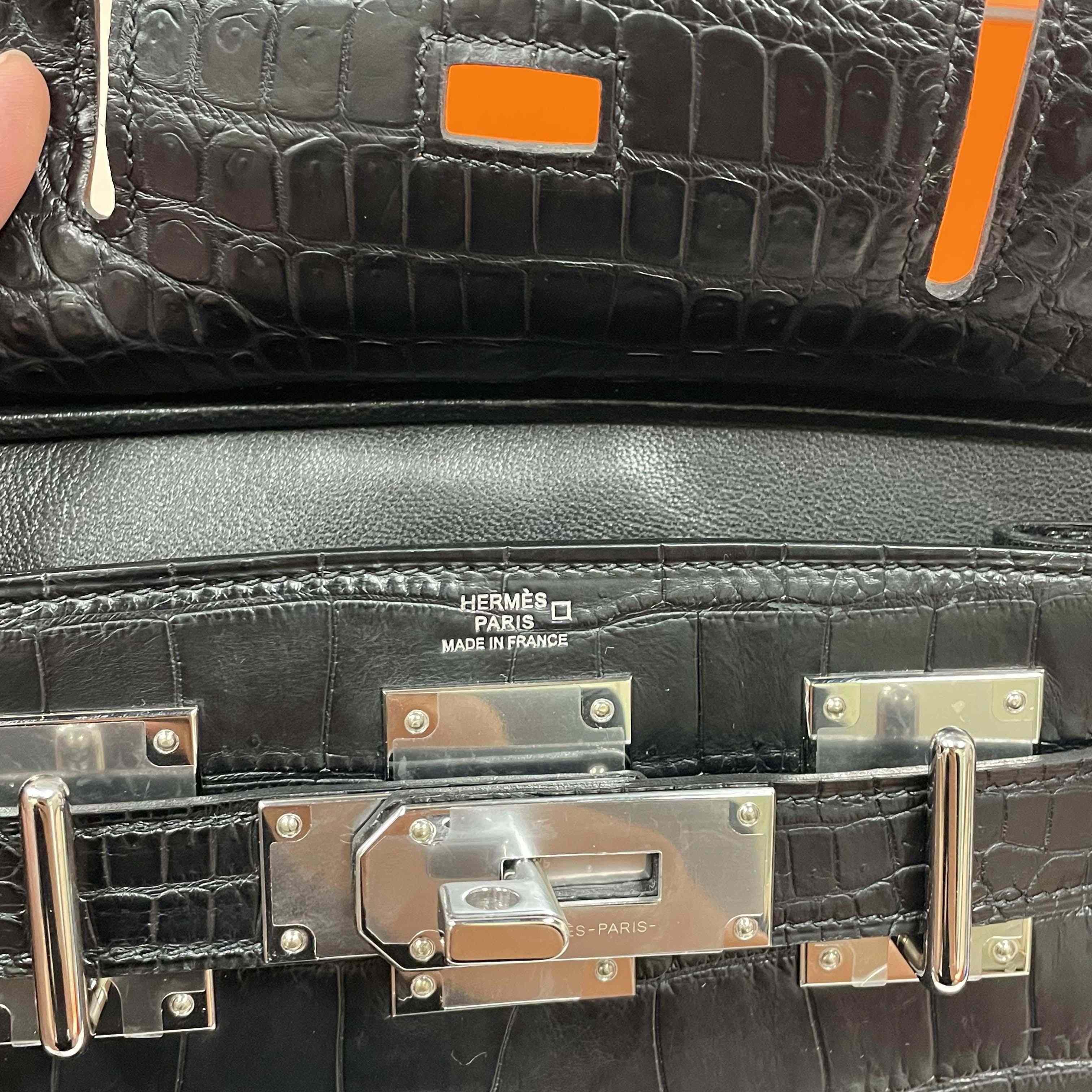 Hermes Hac-a-Dos Beton Croco PHW - DesignerGu