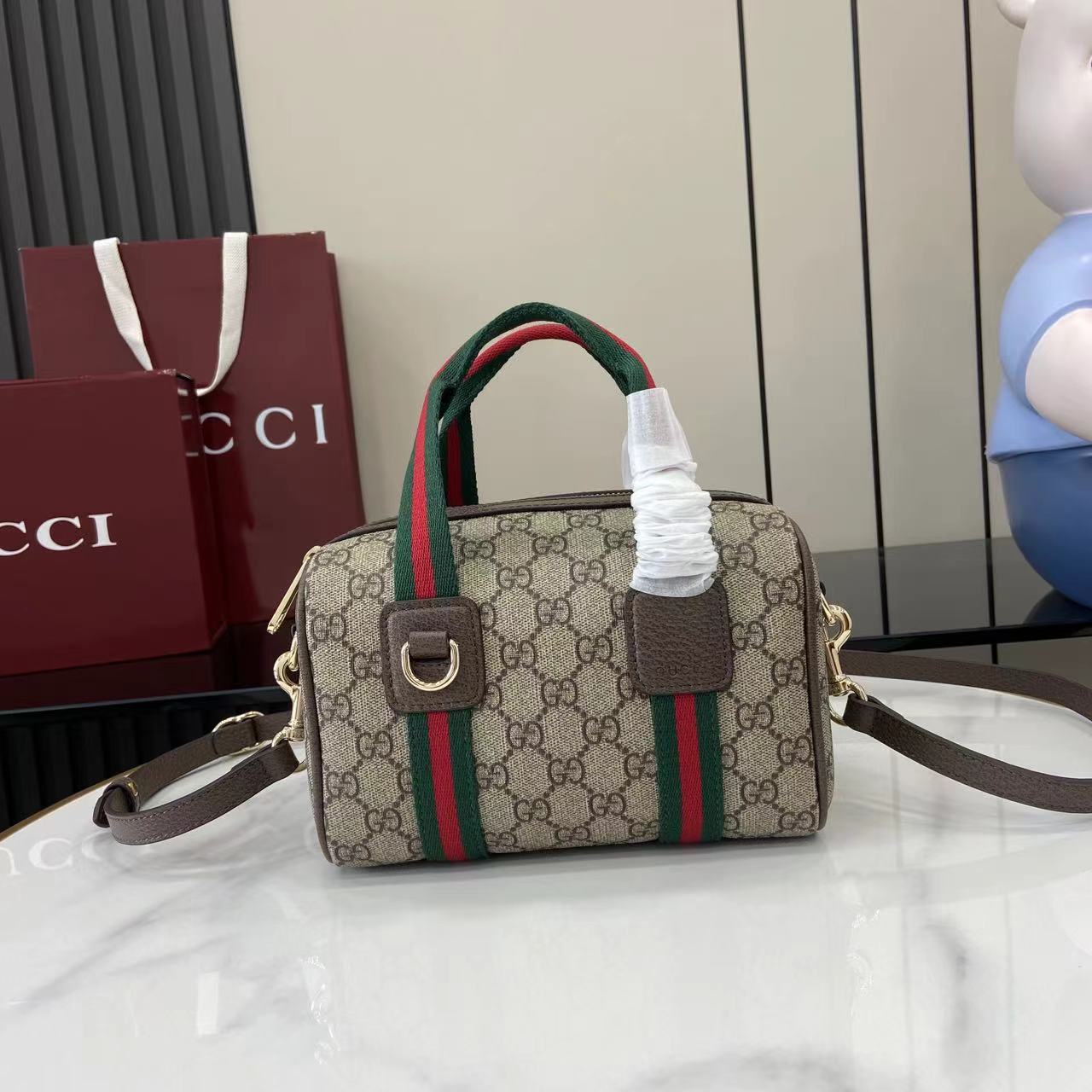 Gucci Mini GG Duffle Bag - DesignerGu