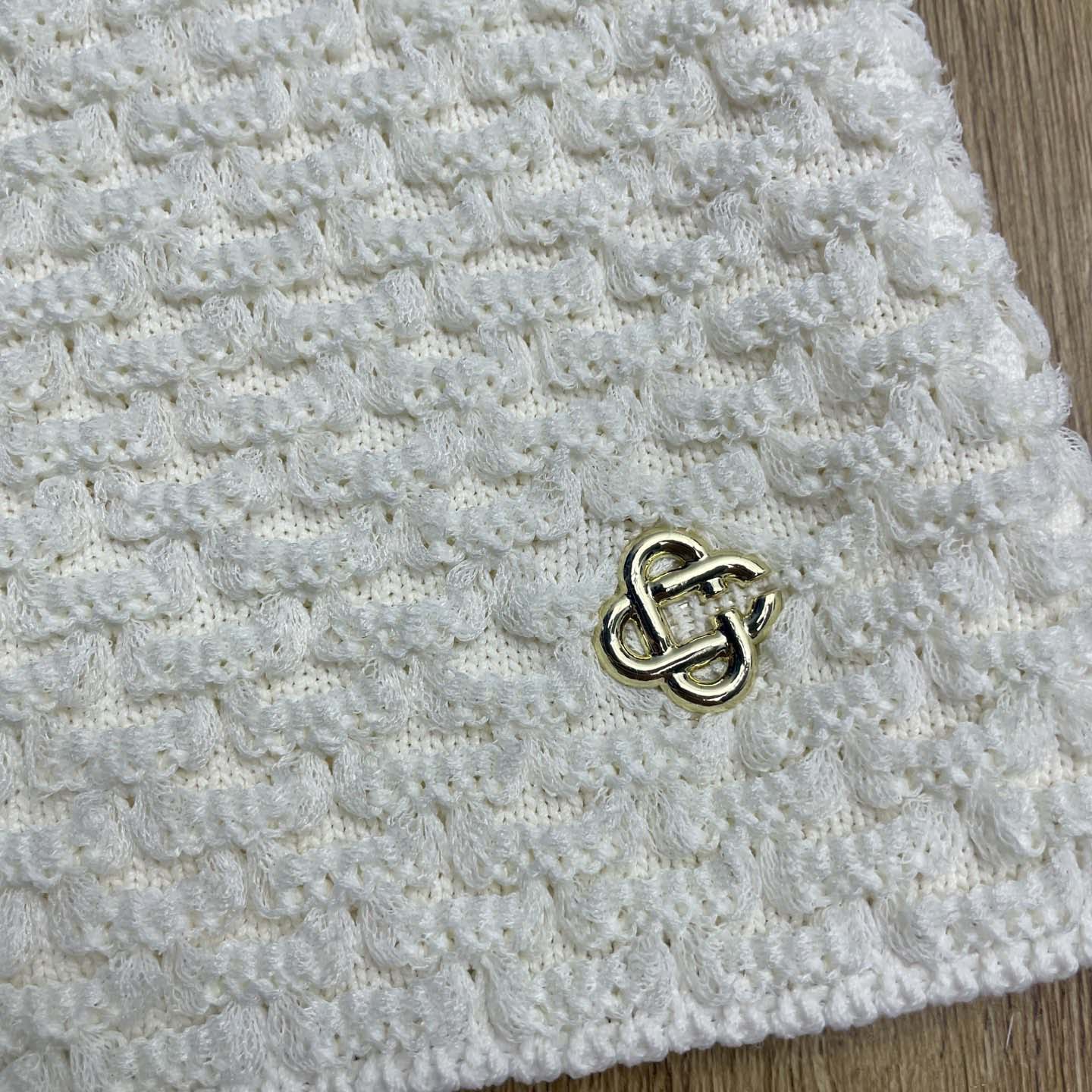 Casablanca Textured Cotton Drawstring Shorts   D0092 - DesignerGu