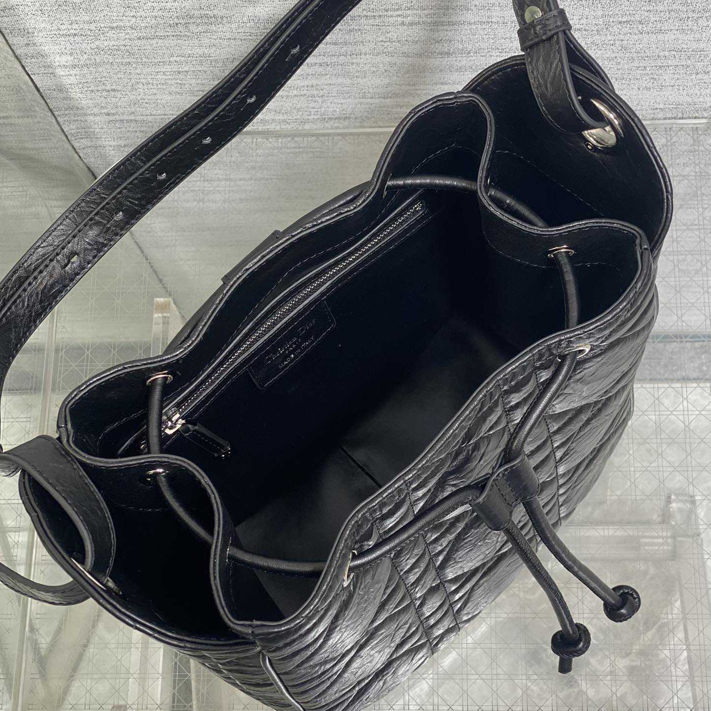 Dior Medium D-Motion Hobo Bucket Bag  - DesignerGu