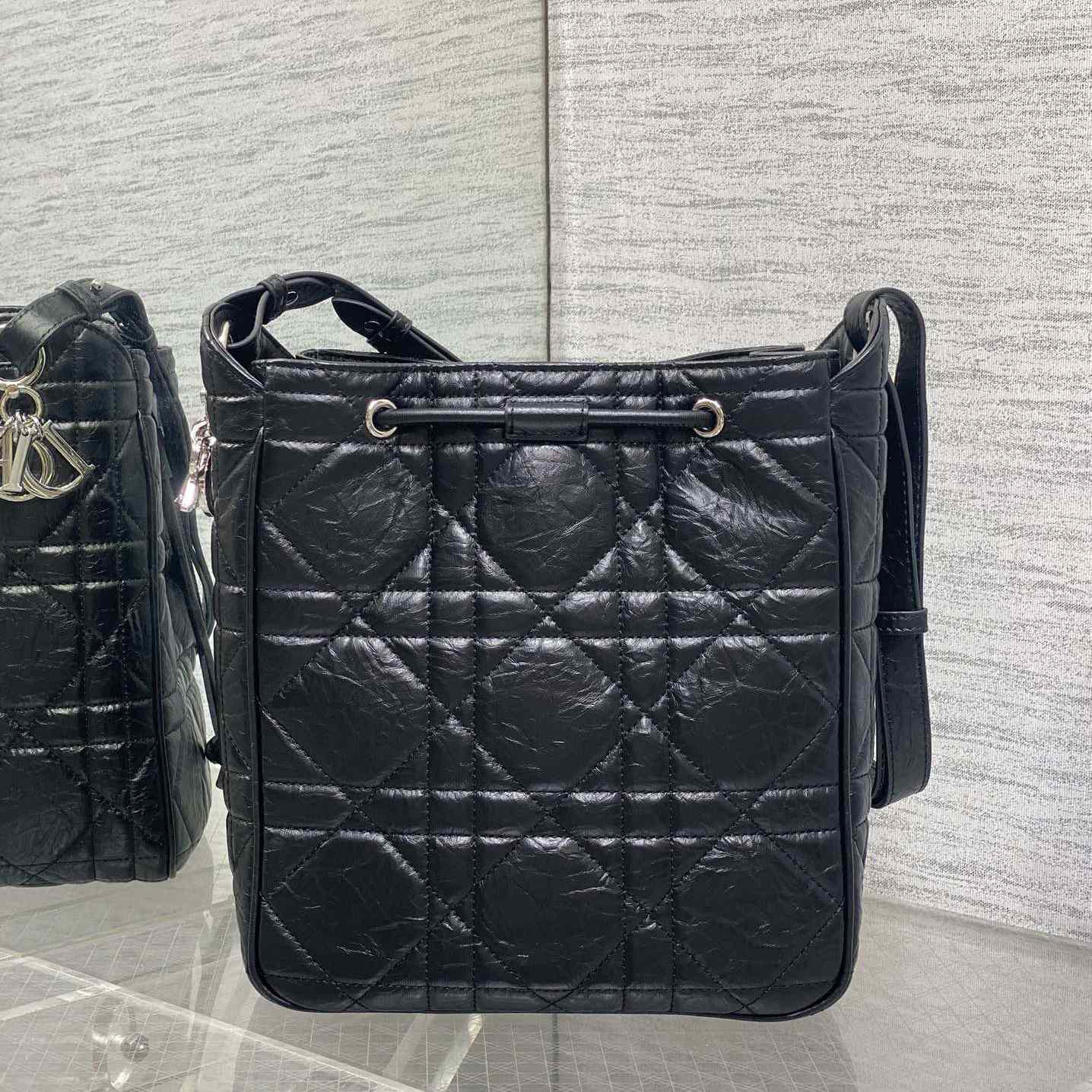 Dior Medium D-Motion Hobo Bucket Bag  - DesignerGu