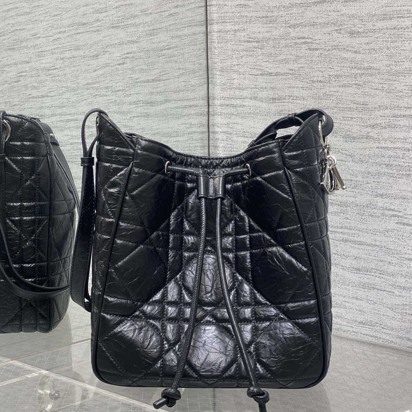 Dior Medium D-Motion Hobo Bucket Bag  - DesignerGu