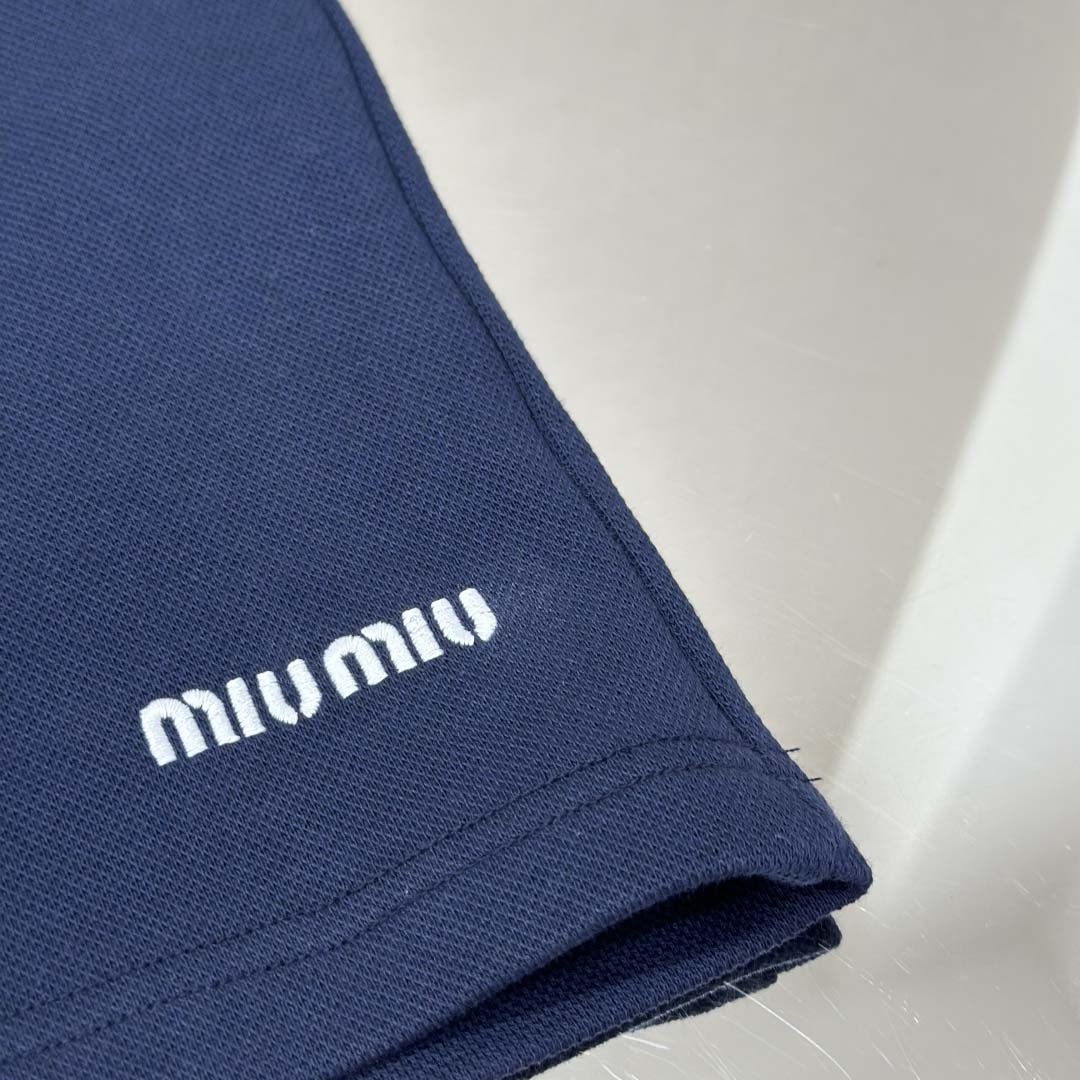 Miu Miu Bonded Piqué And Technical Jersey Bermudas - DesignerGu