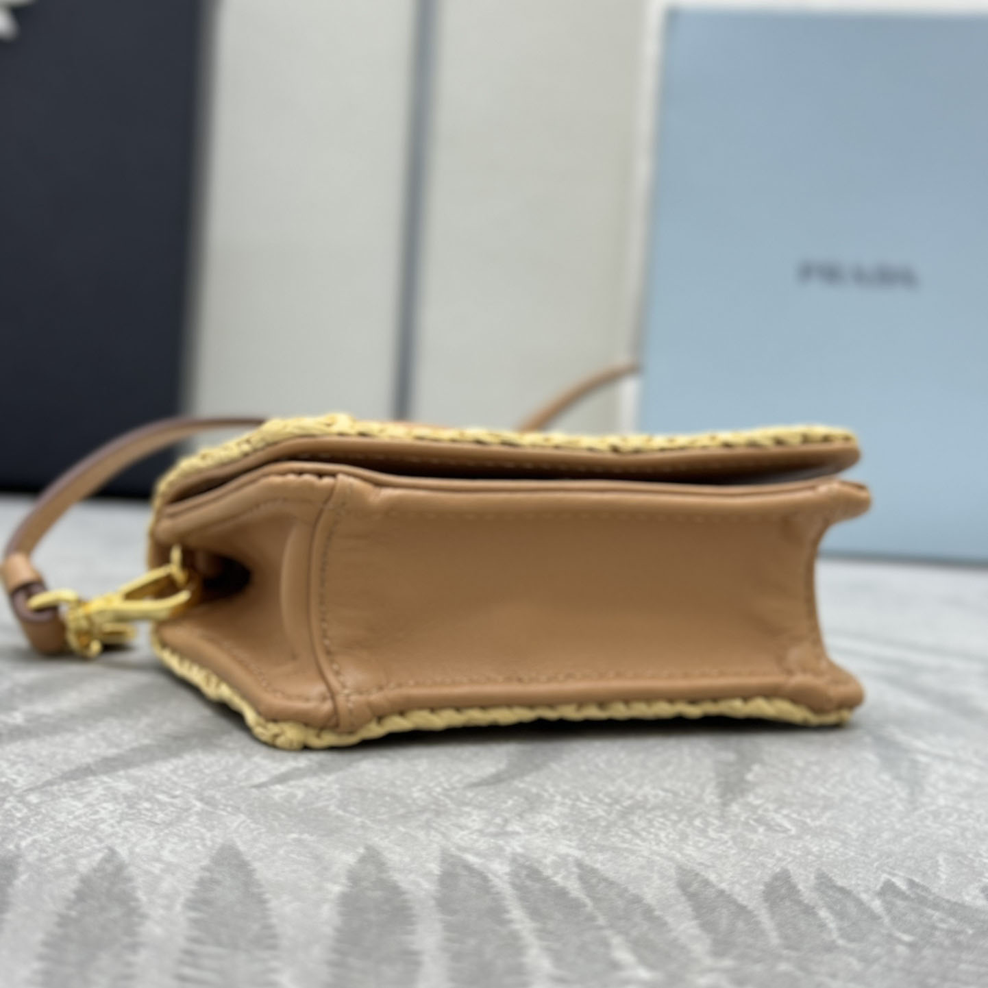 Prada Crochet Card Holder With Shoulder Strap - DesignerGu