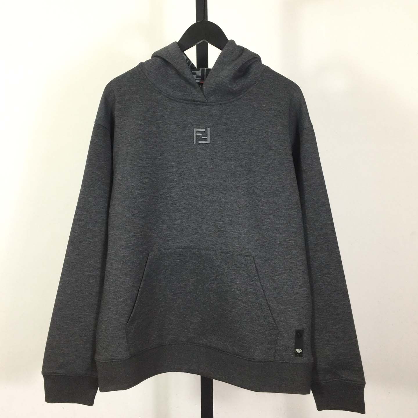 Fendi Dark Gray Cotton Sweatshirt - DesignerGu
