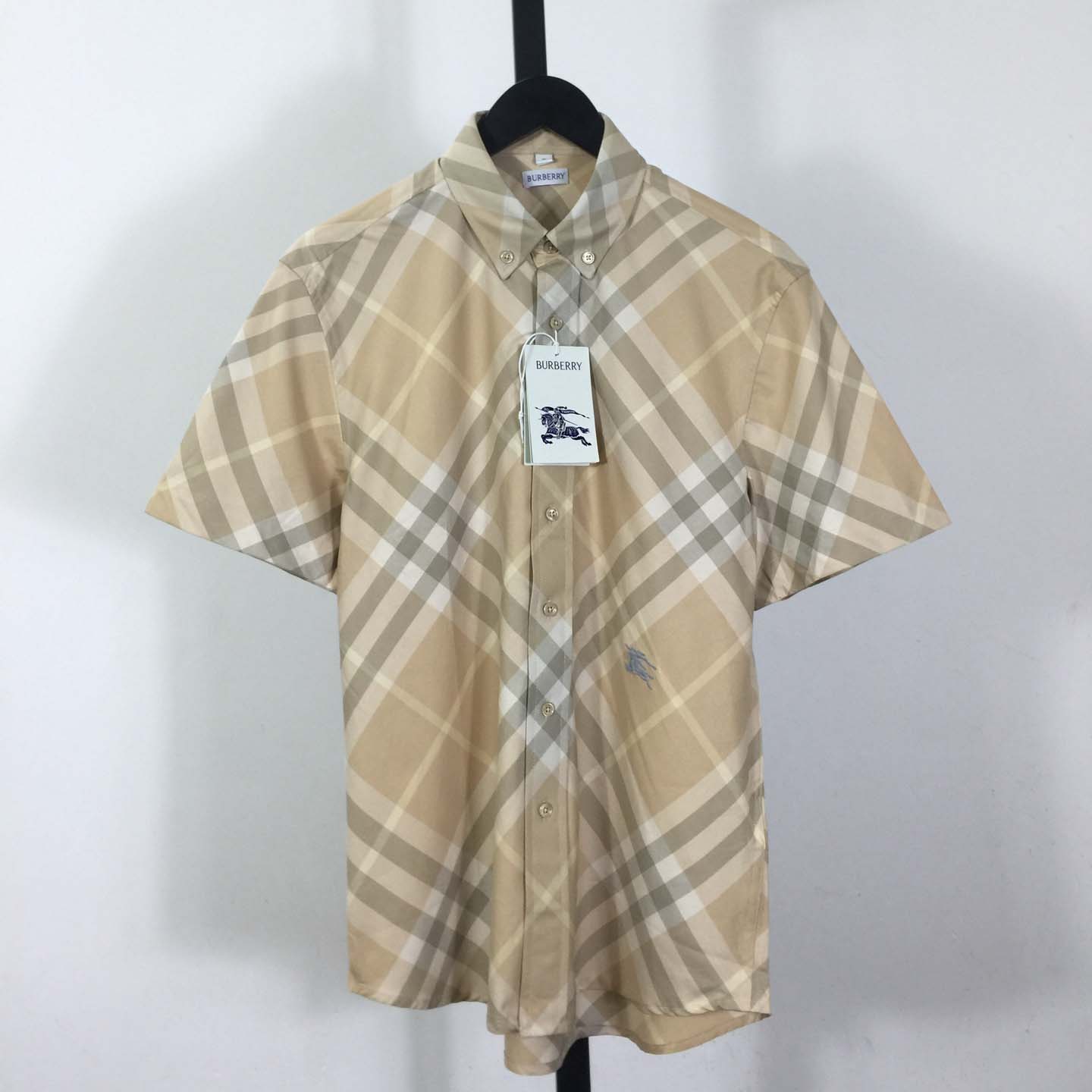 Burberry Men's Check cotton shirt - DesignerGu