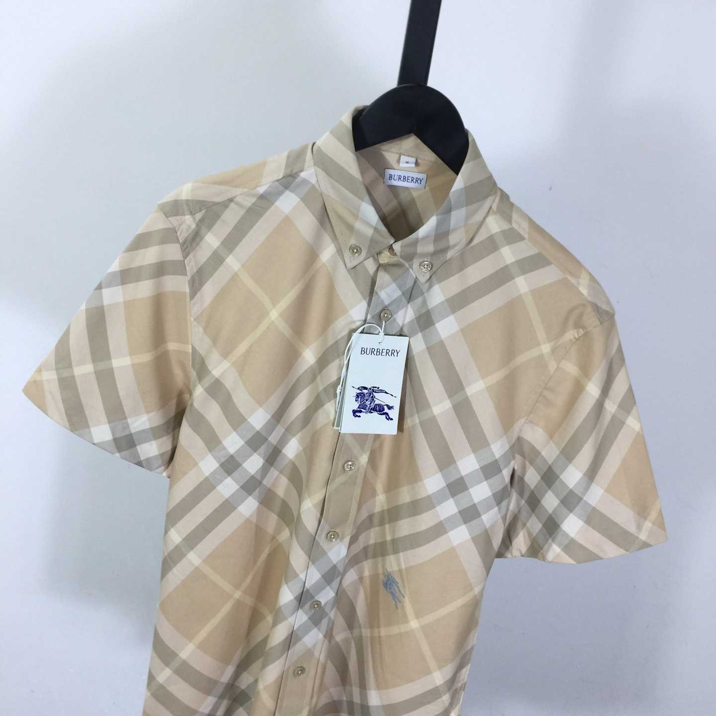 Burberry Men's Check cotton shirt - DesignerGu