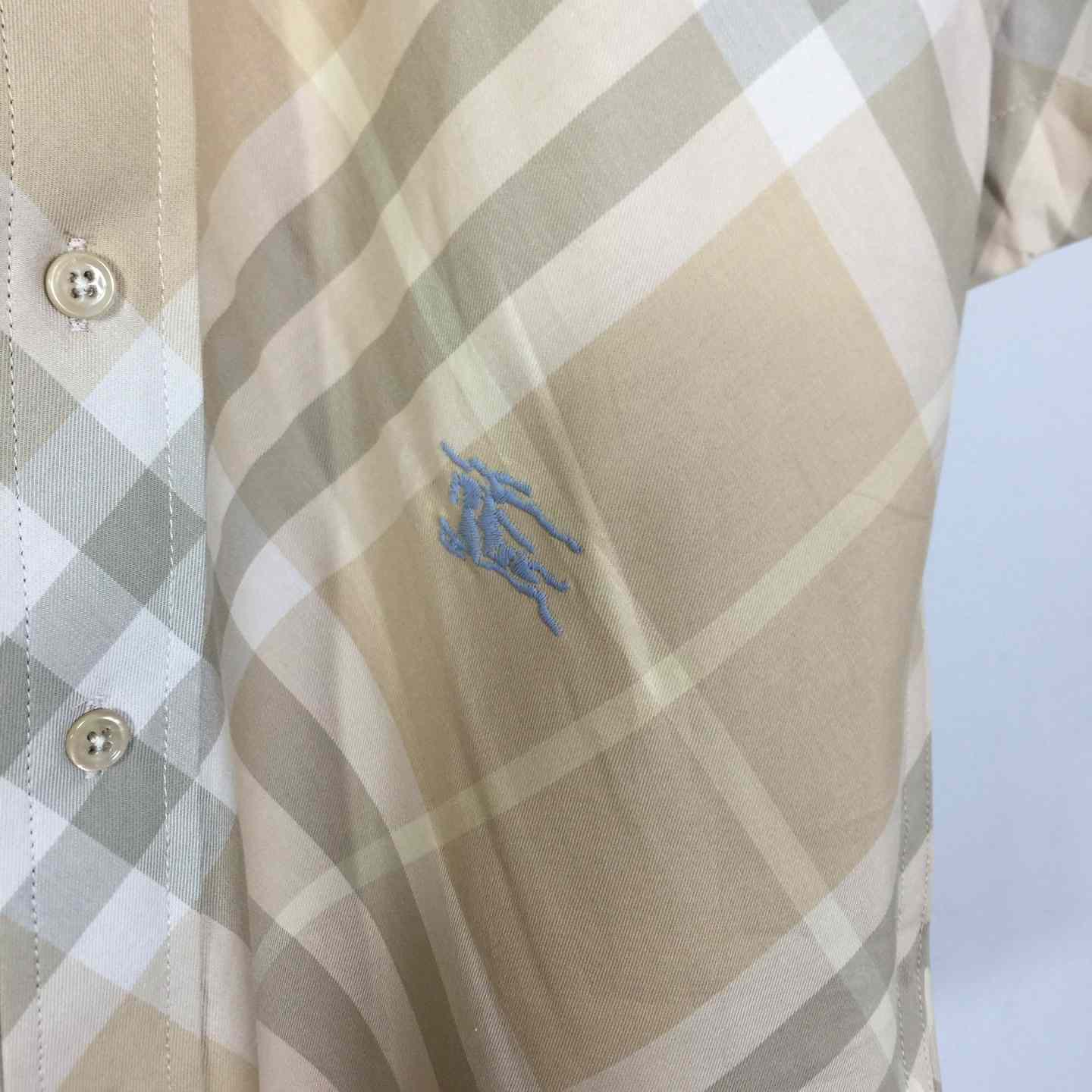 Burberry Men's Check cotton shirt - DesignerGu