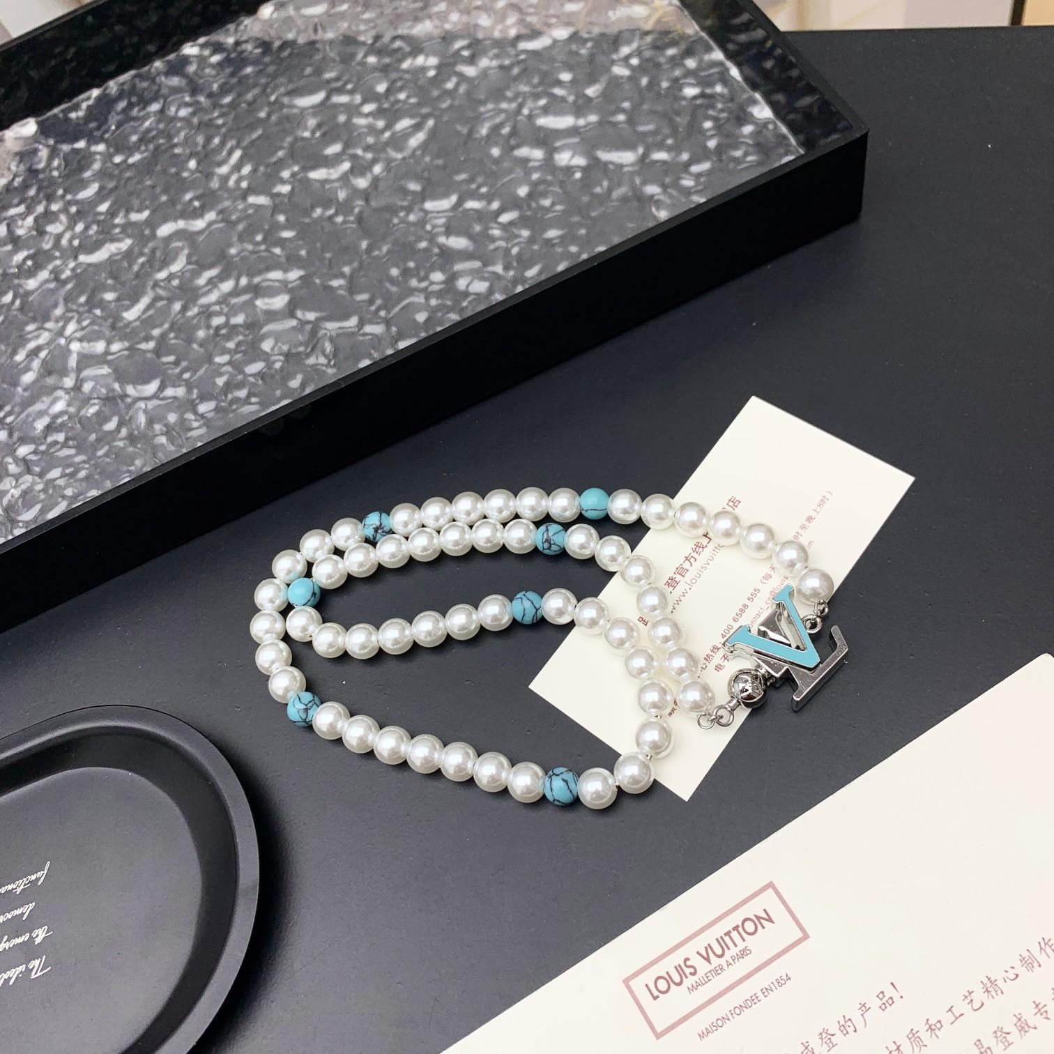 Louis Vuitton Turquoise Rodeo Necklace   M02058 - DesignerGu