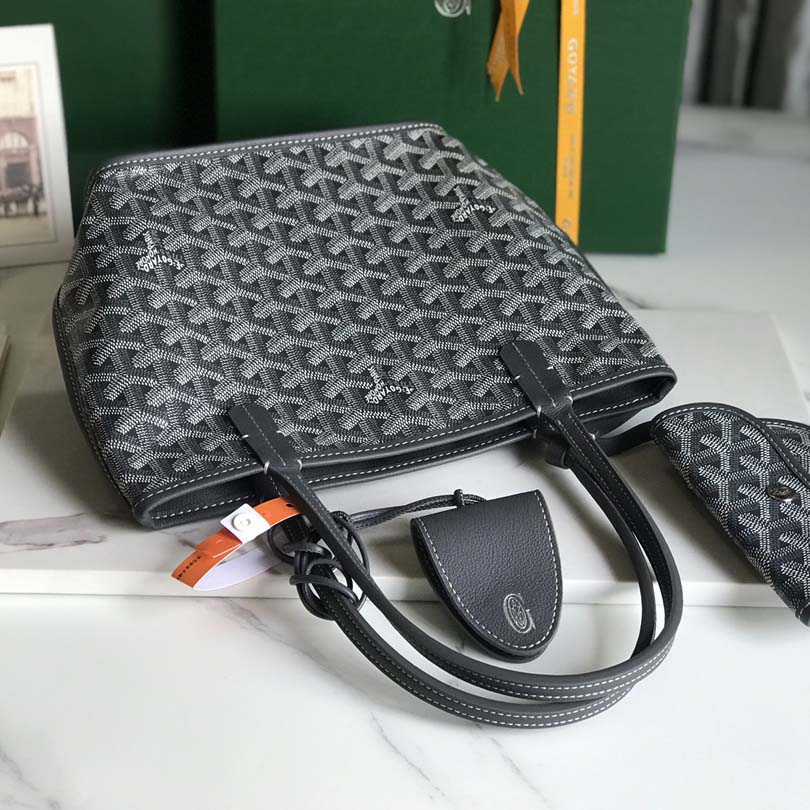 Goyard Goyardine Reversible Mini Anjou Grey （20*20*10cm） - DesignerGu