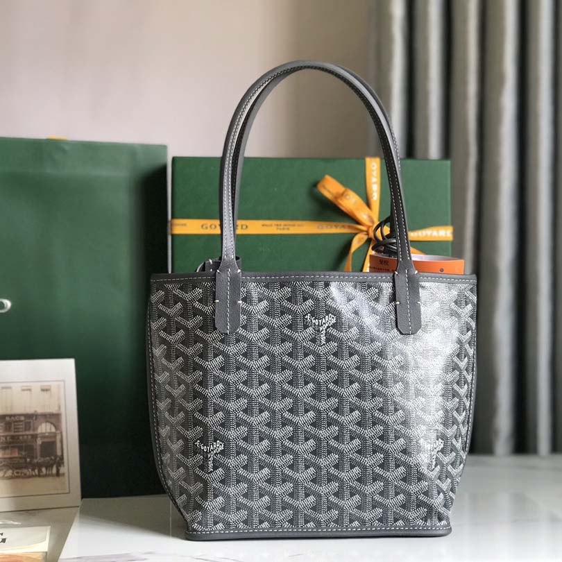 Goyard Goyardine Reversible Mini Anjou Grey （20*20*10cm） - DesignerGu