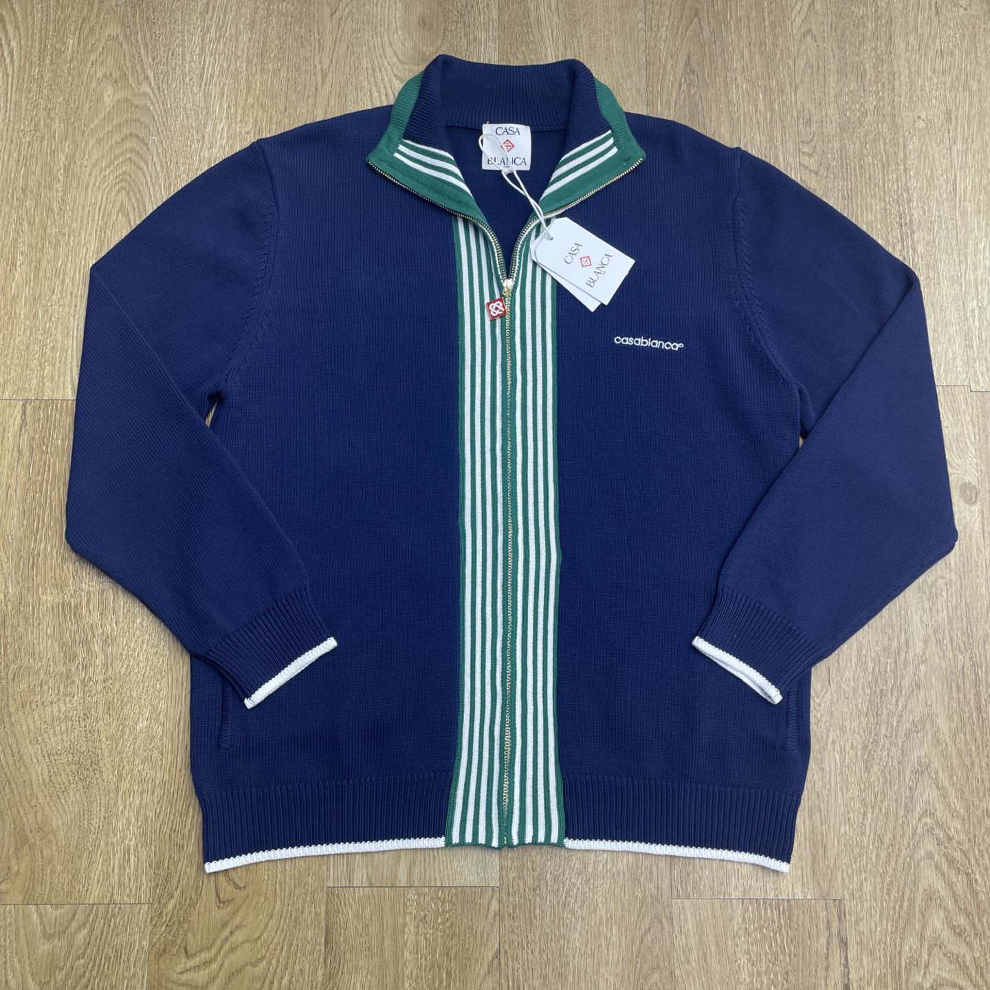 Casablanca Knit Tennis Track Jacket   D0095 - DesignerGu