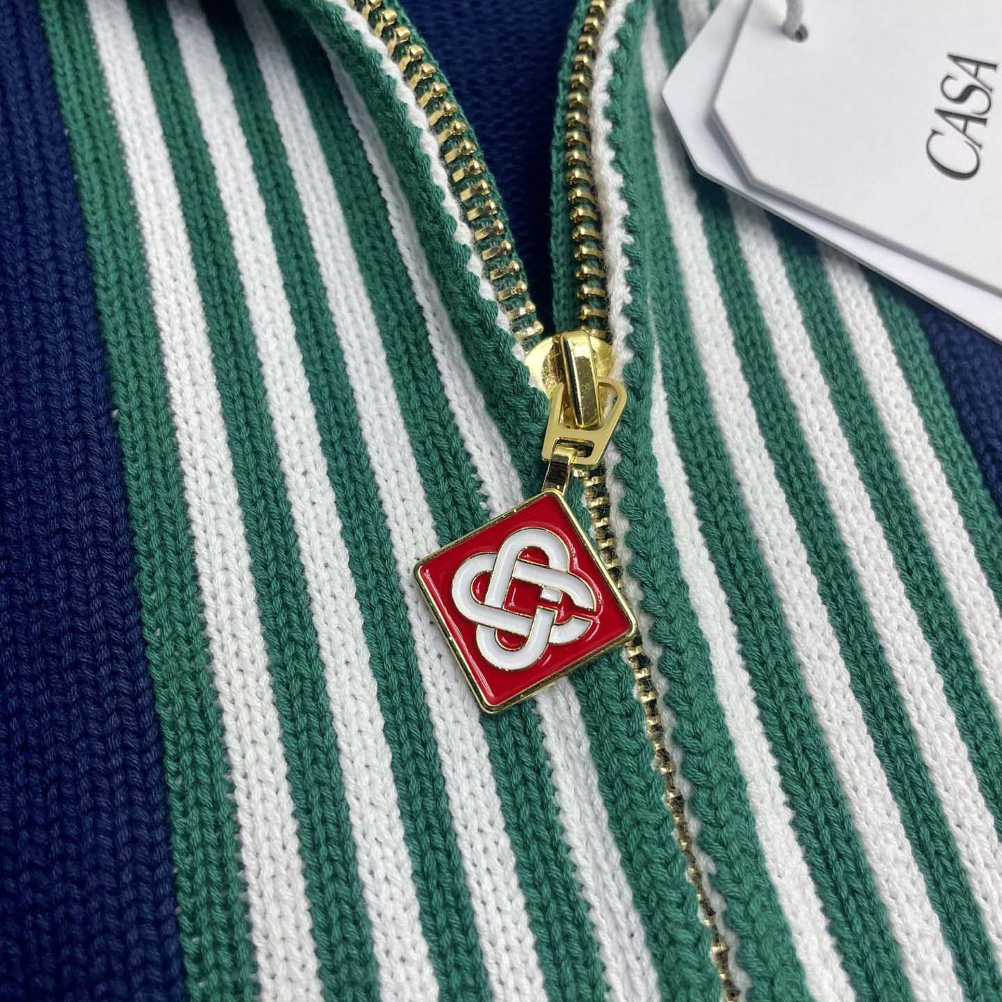 Casablanca Knit Tennis Track Jacket   D0095 - DesignerGu