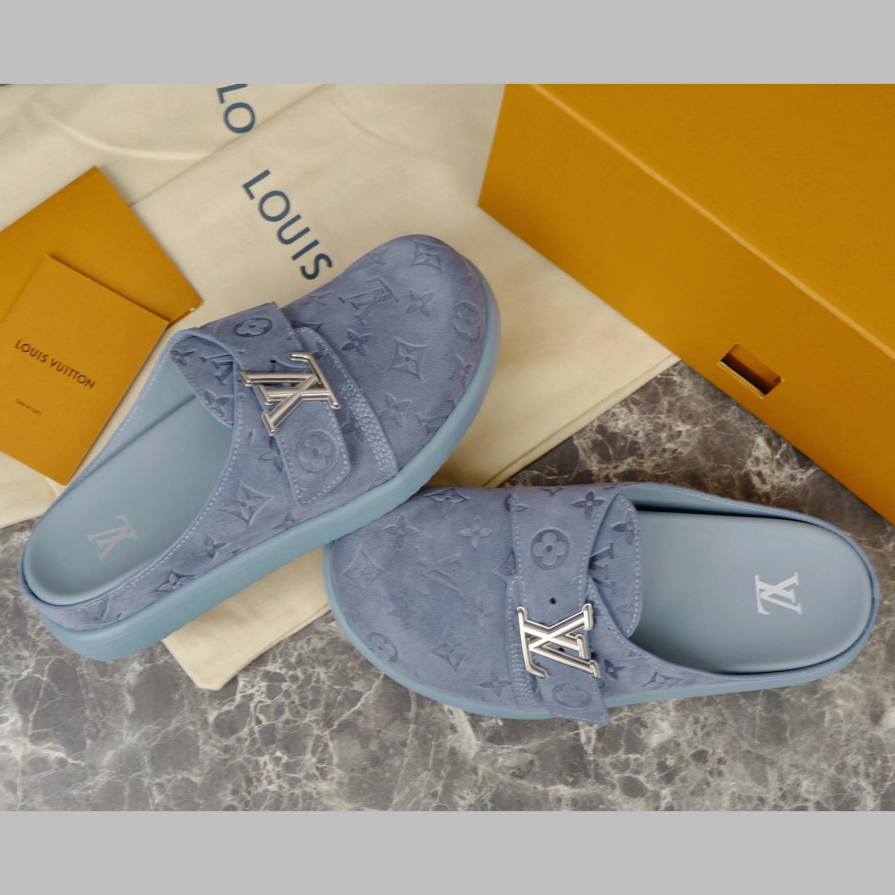 Louis Vuitton LV Easy Mule   1AHQQI - DesignerGu