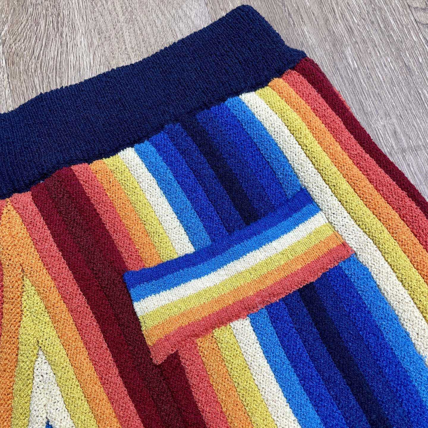 Casablanca Gradient Stripe Towelling Shorts Z6006 - DesignerGu